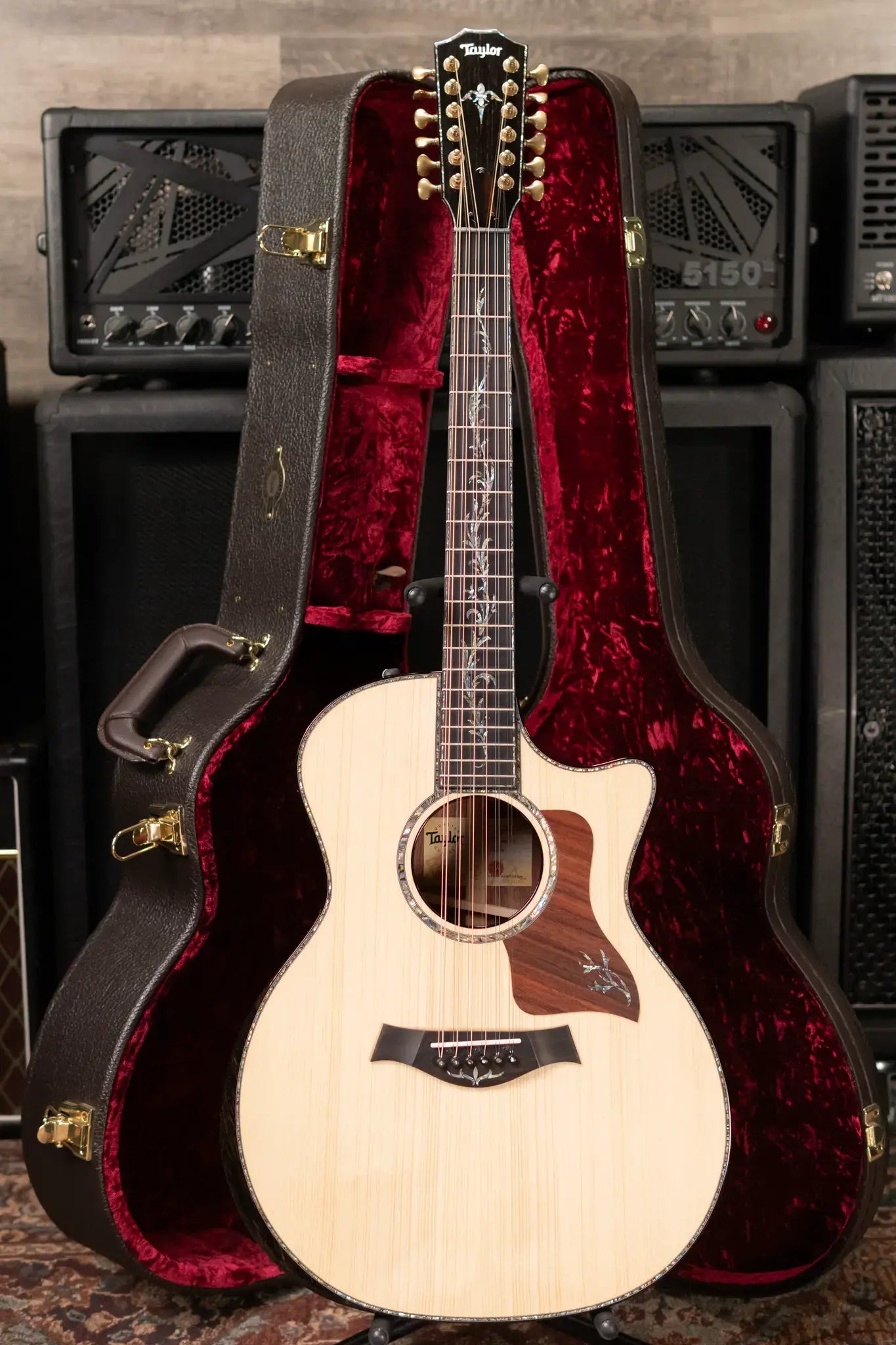Taylor PS54ce Presentation Series 12-String Grand Auditorium Honduran Rosewood/Adirondack Spruce Acoustic/Electric Guitar with Hardshell Case