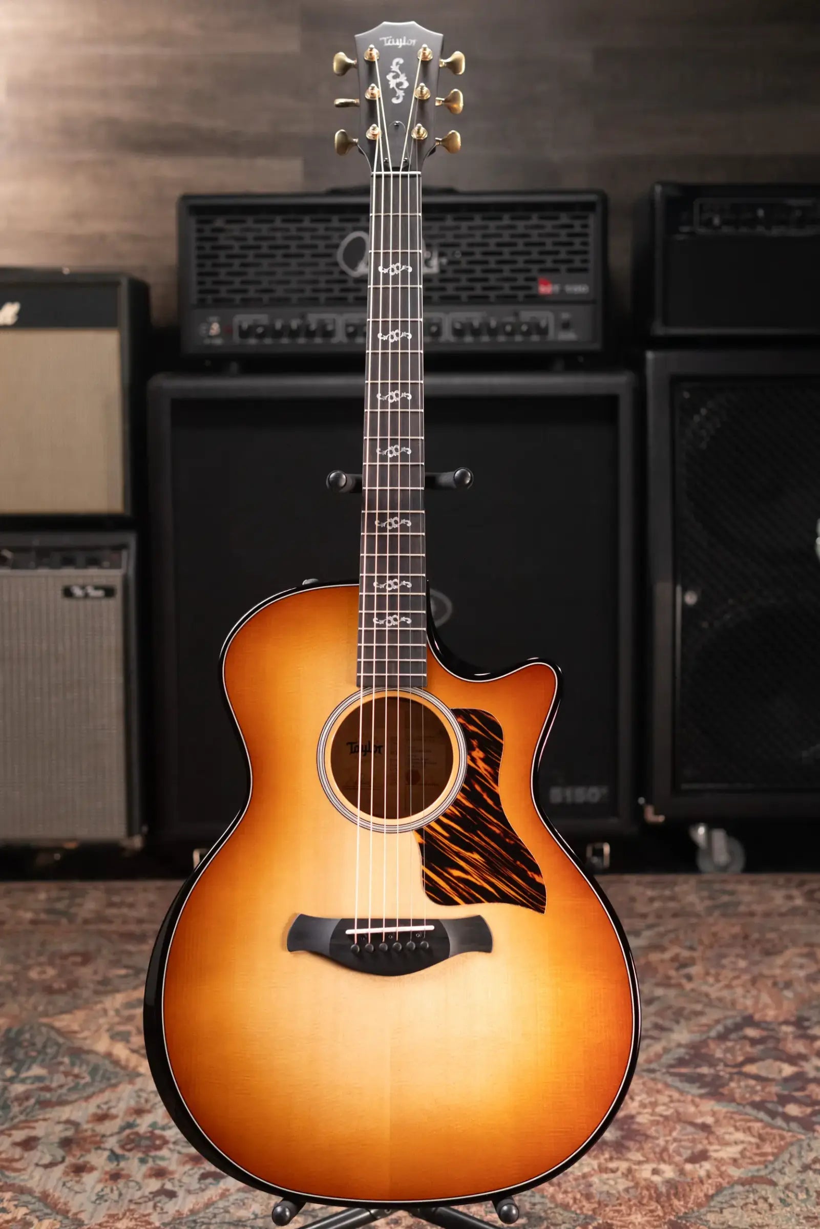 Taylor Prototype Sunset Boulevard Builder's Edition 514ce Grand Auditorium Acoustic/Electric Guitar - Shaded Edge Burst with Hardshell Case