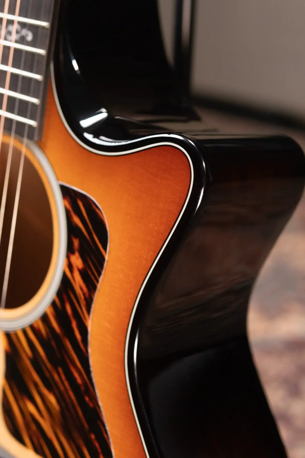 Taylor Prototype Sunset Boulevard Builder's Edition 514ce Grand Auditorium Acoustic/Electric Guitar - Shaded Edge Burst with Hardshell Case