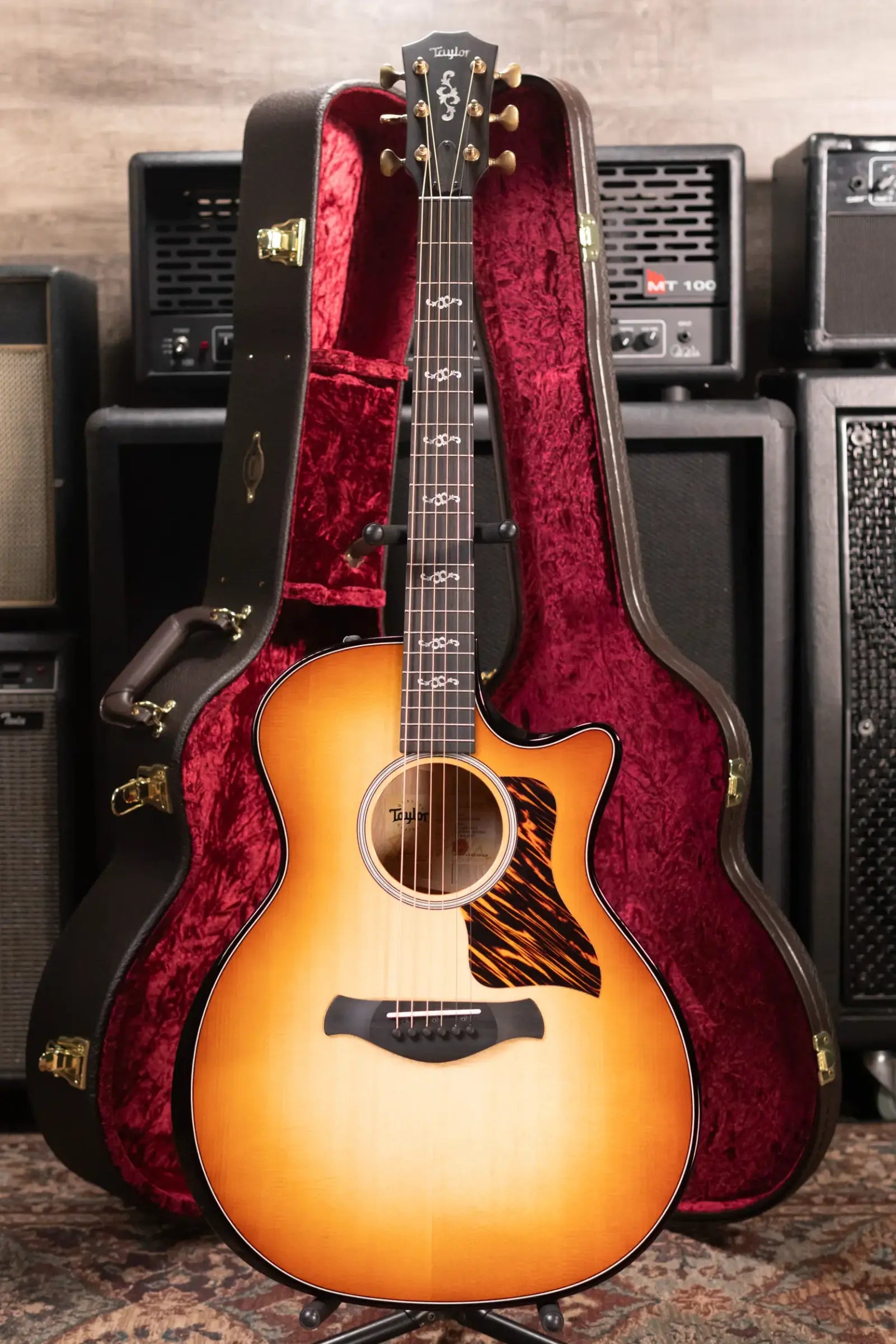 Taylor Prototype Sunset Boulevard Builder's Edition 514ce Grand Auditorium Acoustic/Electric Guitar - Shaded Edge Burst with Hardshell Case