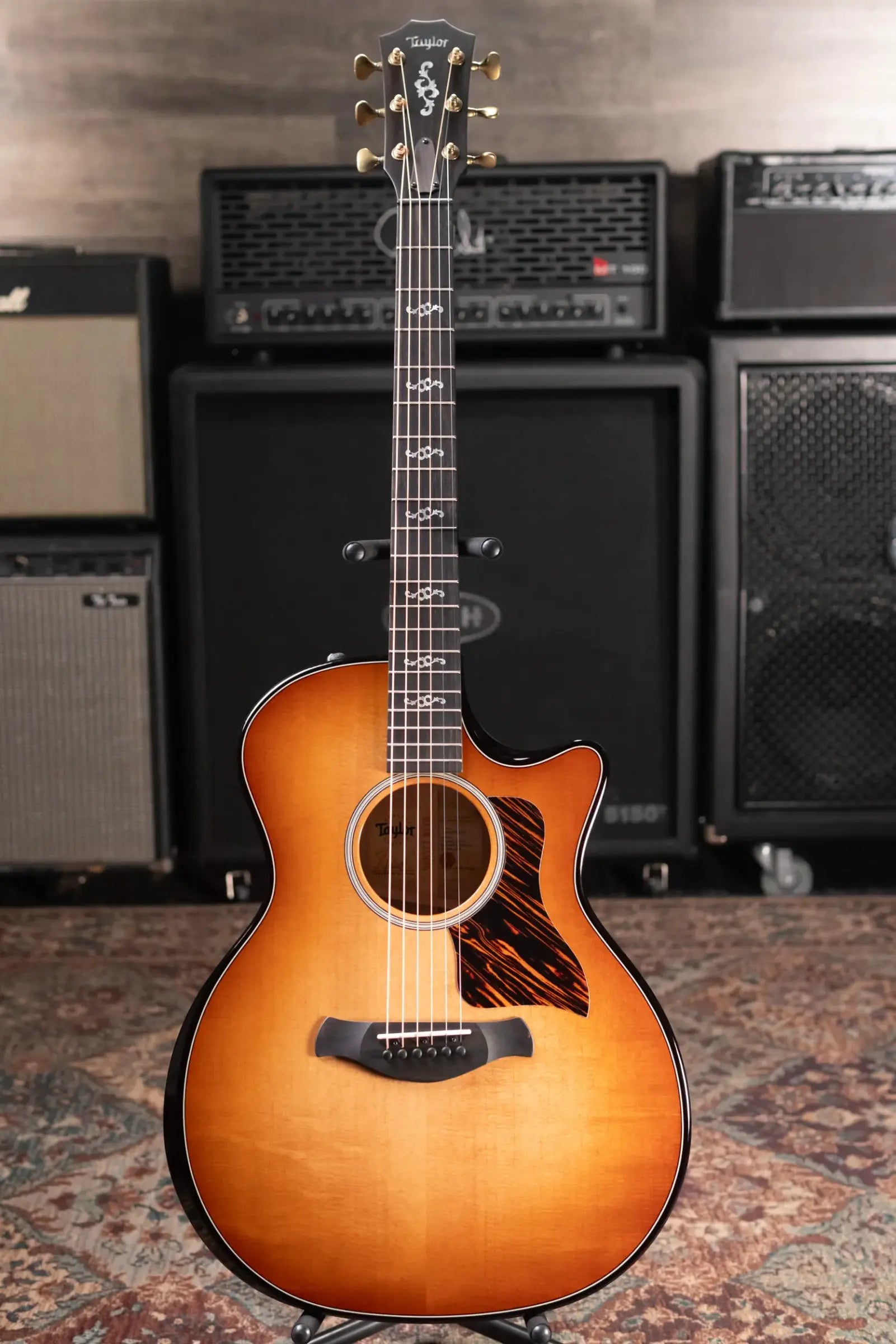Taylor Prototype Sunset Boulevard Builder's Edition 514ce Grand Auditorium Acoustic/Electric Guitar - Shaded Edge Burst with Hardshell Case
