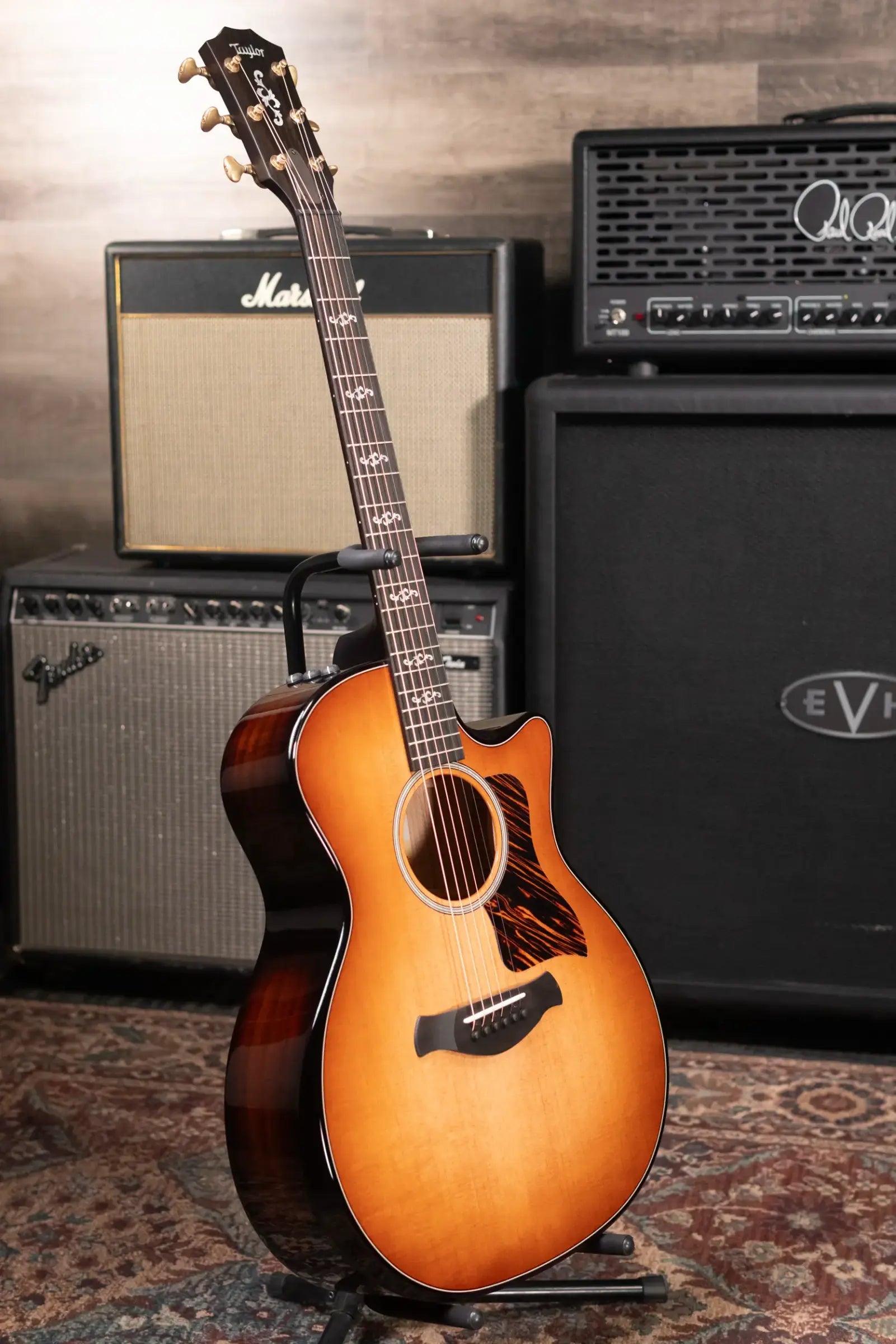 Taylor Prototype Sunset Boulevard Builder's Edition 514ce Grand Auditorium Acoustic/Electric Guitar - Shaded Edge Burst with Hardshell Case