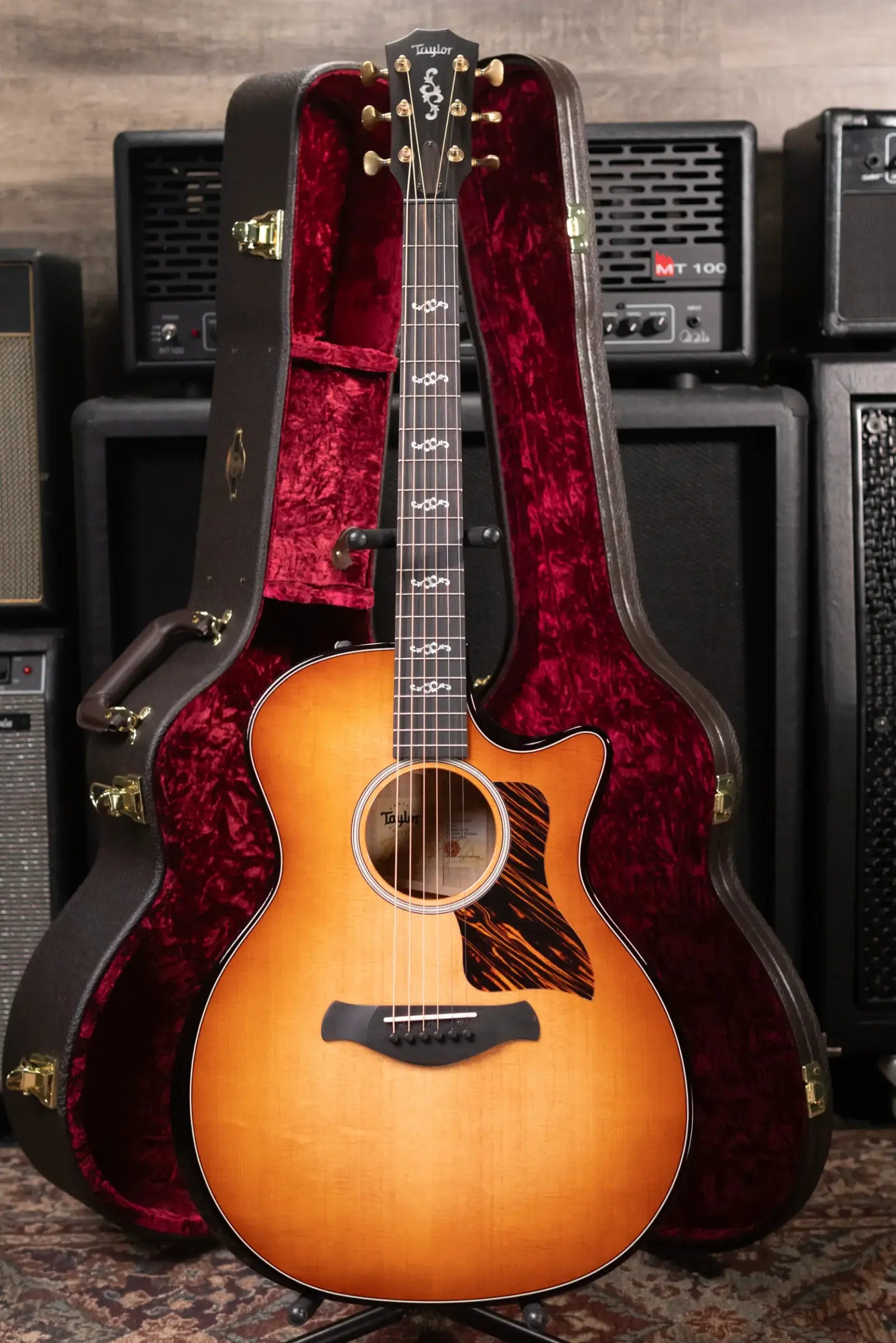 Taylor Prototype Sunset Boulevard Builder's Edition 514ce Grand Auditorium Acoustic/Electric Guitar - Shaded Edge Burst with Hardshell Case