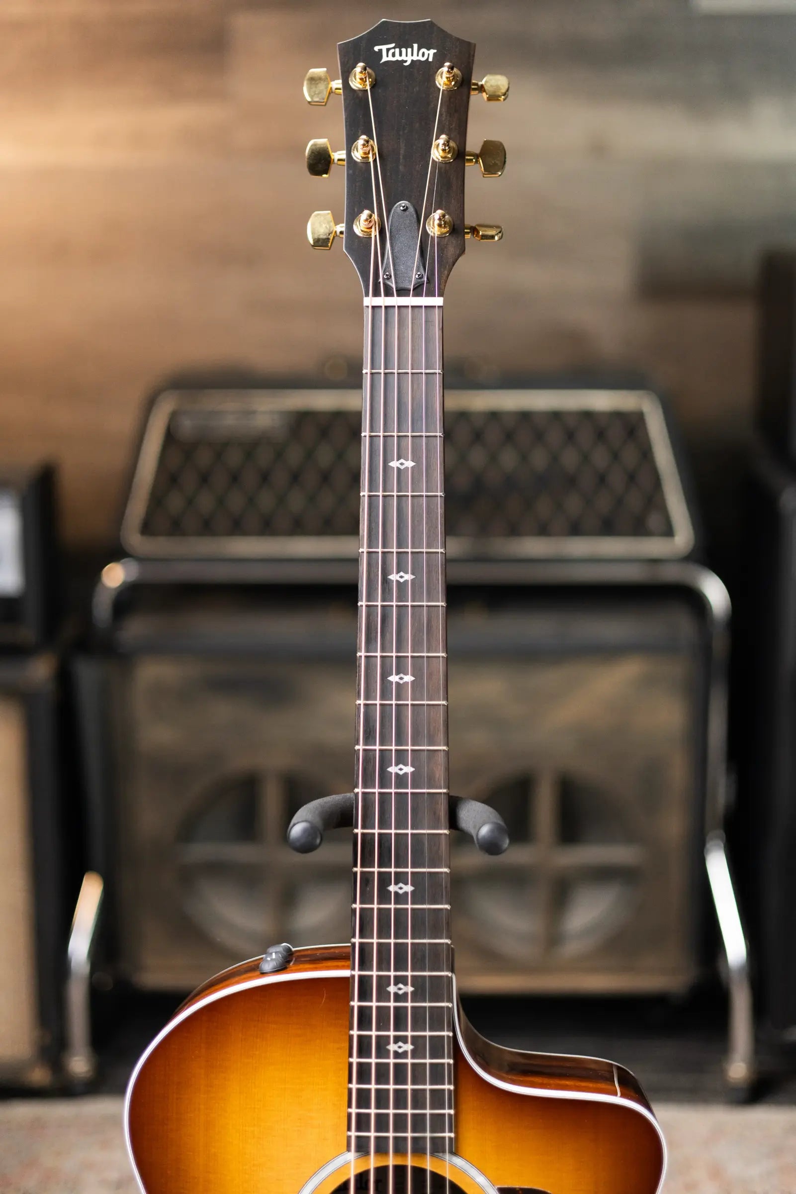 Taylor Sunset Blvd 214ce DLX Grand Auditorium Acoustic/Electric Guitar - Shaded Edge Burst with Hardshell Case - Factory Demo