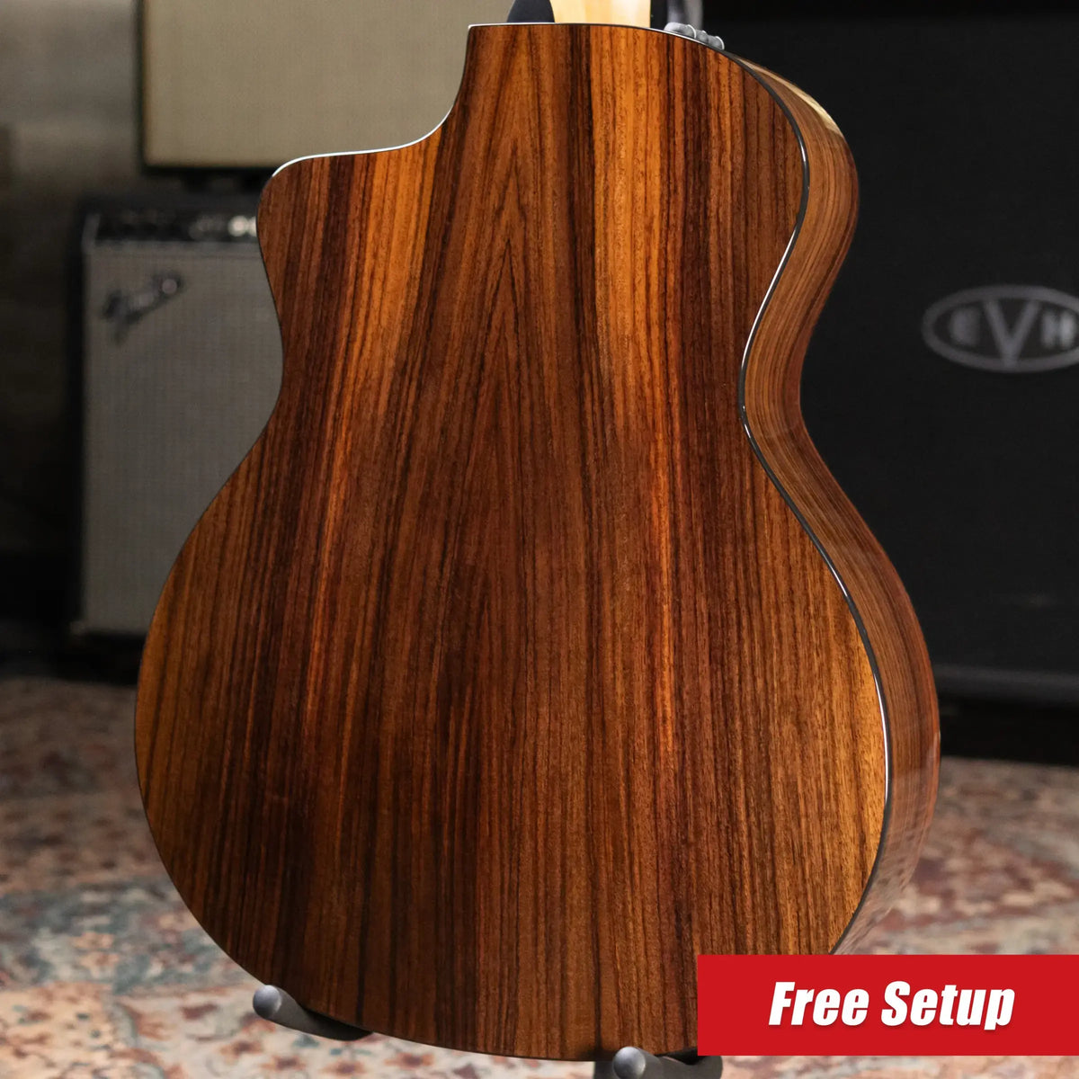 Taylor Sunset Blvd 214ce-N Plus Nylon Grand Auditorium Acoustic/Electric Guitar - Shaded Edge Burst with Aerocase - Factory Used