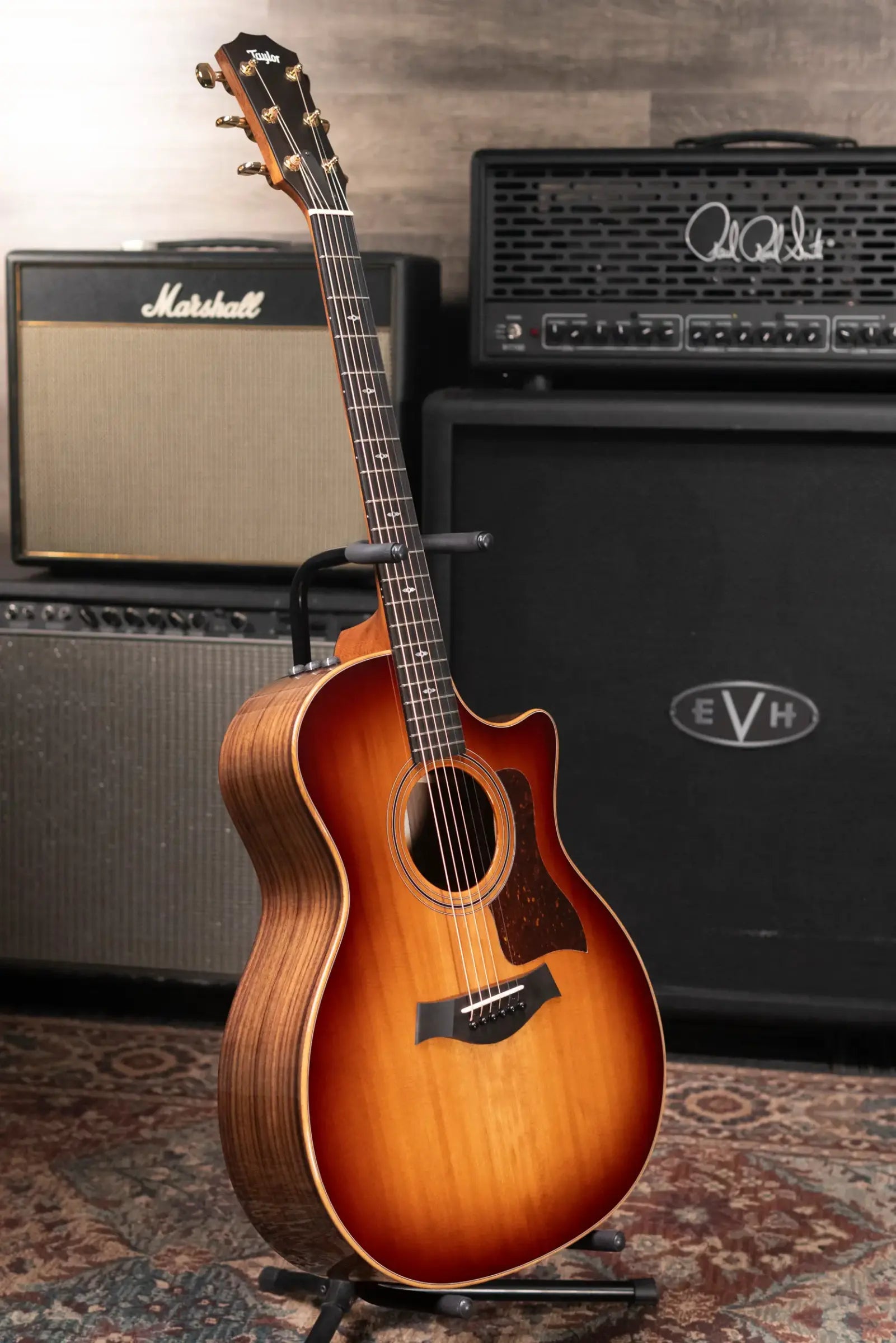 Taylor Sunset Boulevard 414ce Studio Grand Auditorium Acoustic/Electric Guitar - Shaded Edge Burst with Gig Bag - Used