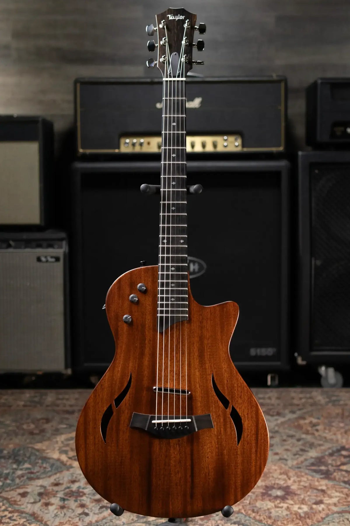 Taylor T5z Classic Hollowbody Electric Guitar - Classic Mahogany Stain with Gig Bag