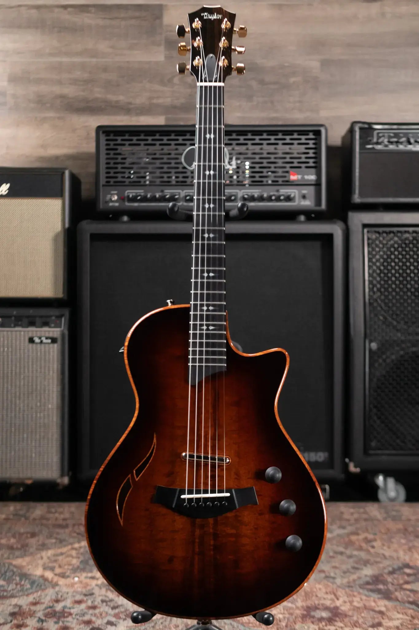 Taylor T5z Custom Electric Guitar - Shaded Edge Burst with Hardshell Case