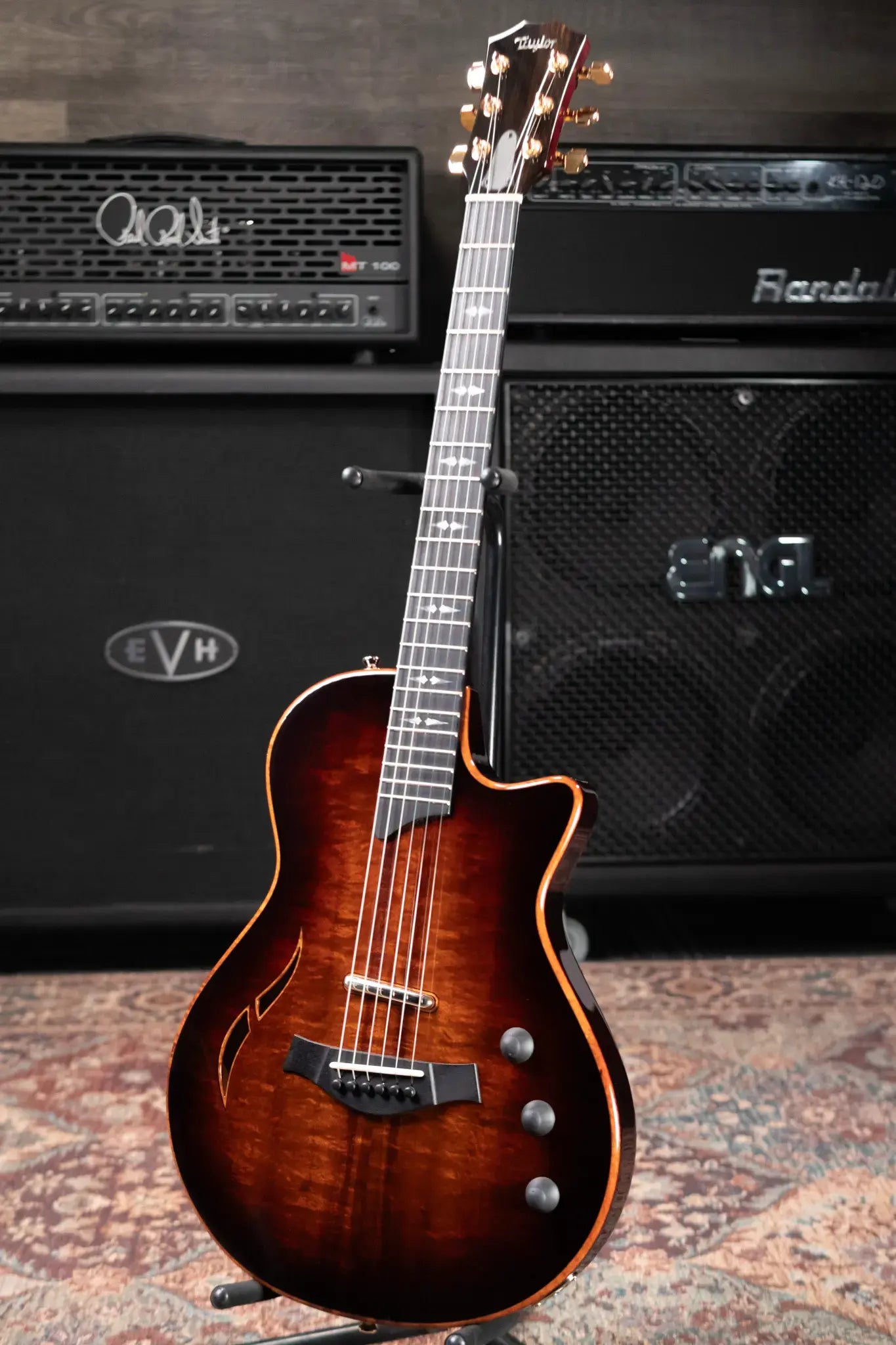 Taylor T5z Custom Electric Guitar - Shaded Edge Burst with Hardshell Case