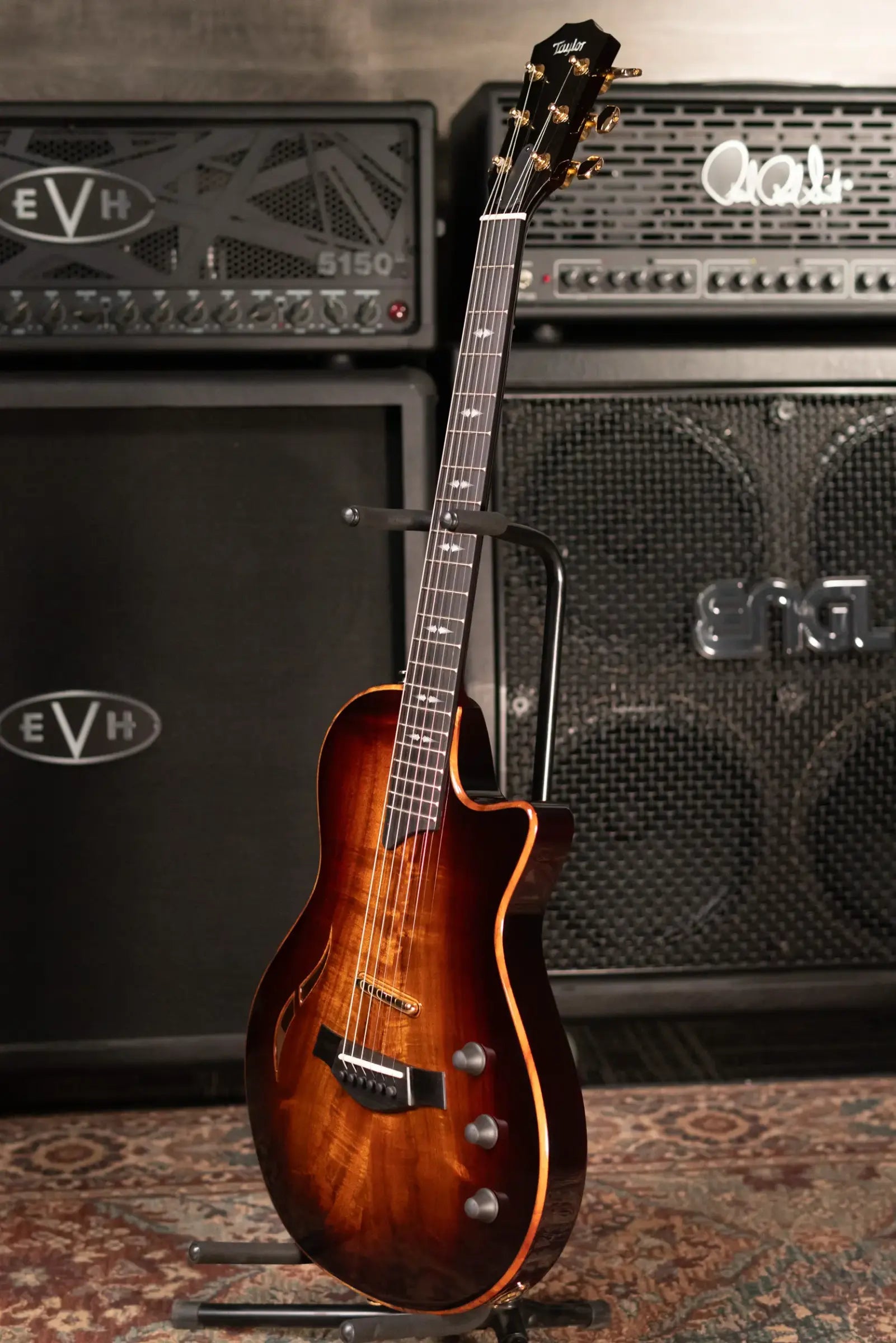 Taylor T5z Custom Electric Guitar - Shaded Edge Burst with Hardshell Case