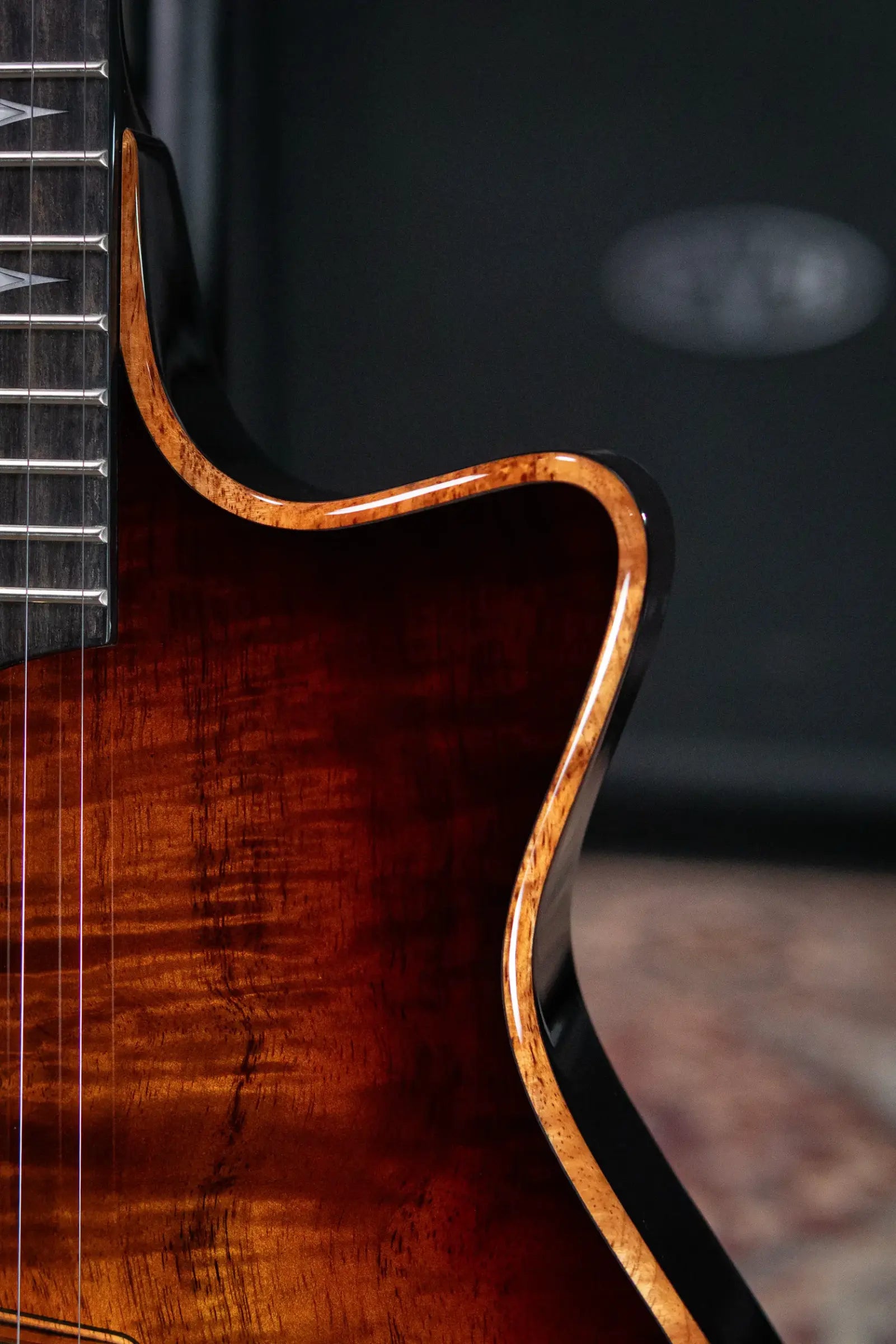 Taylor T5z Custom Koa Armrest Hollowbody Electric Guitar - Shaded Edge Burst with Hardshell Case