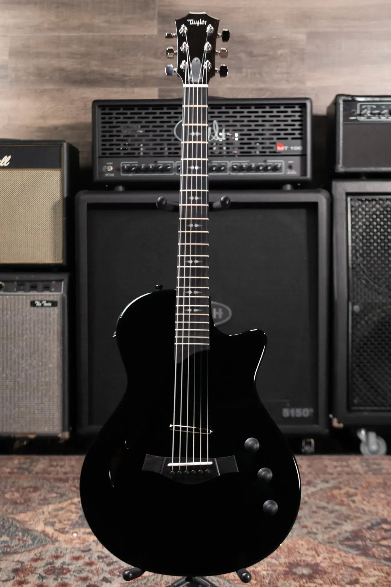 Taylor T5z Pro Electric Guitar - Black with Hardshell Case