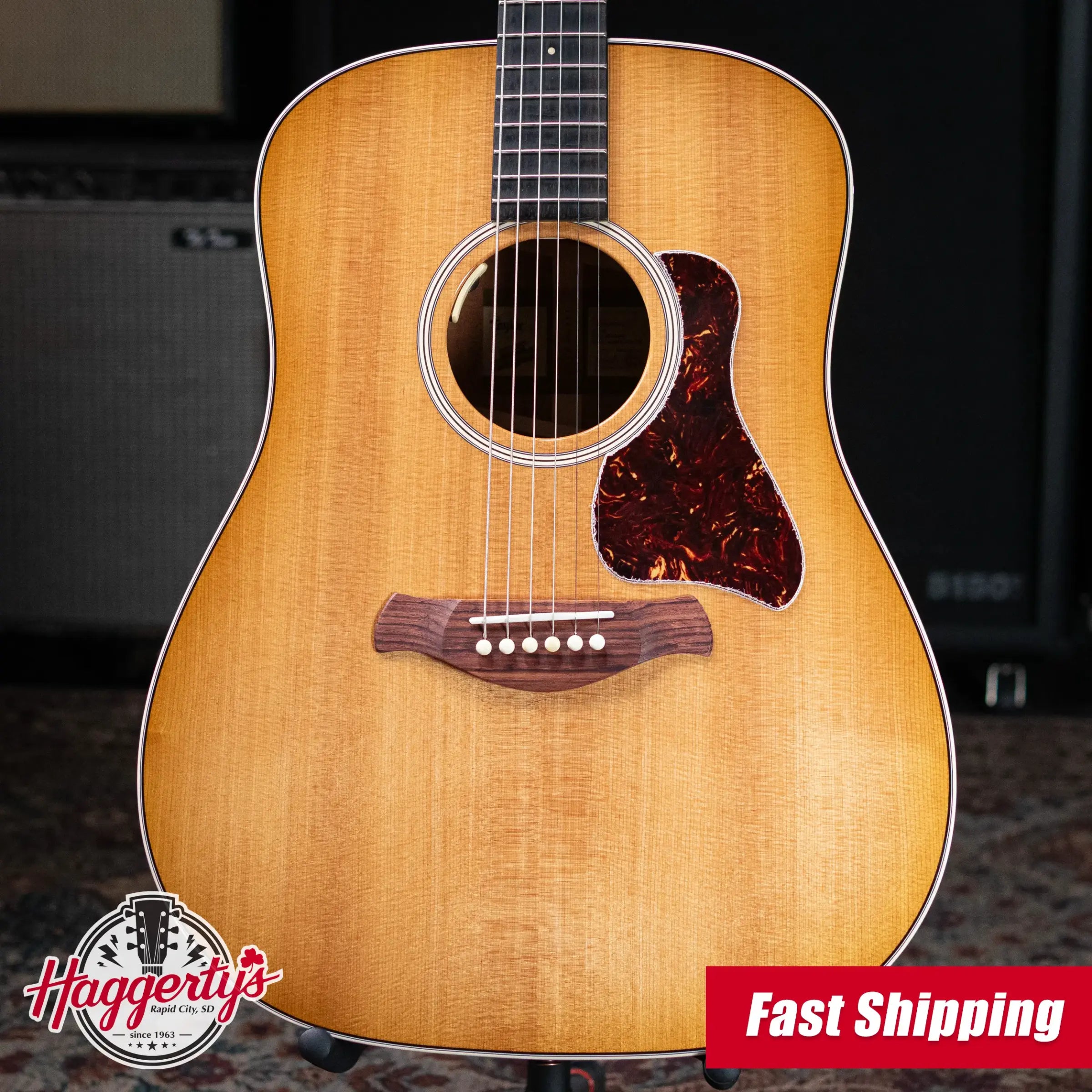 Taylor Trey Hensley Gold Label 510e Special Edition Dreadnought Acoustic / Electric Guitar - Antique Blonde with Hardshell Case