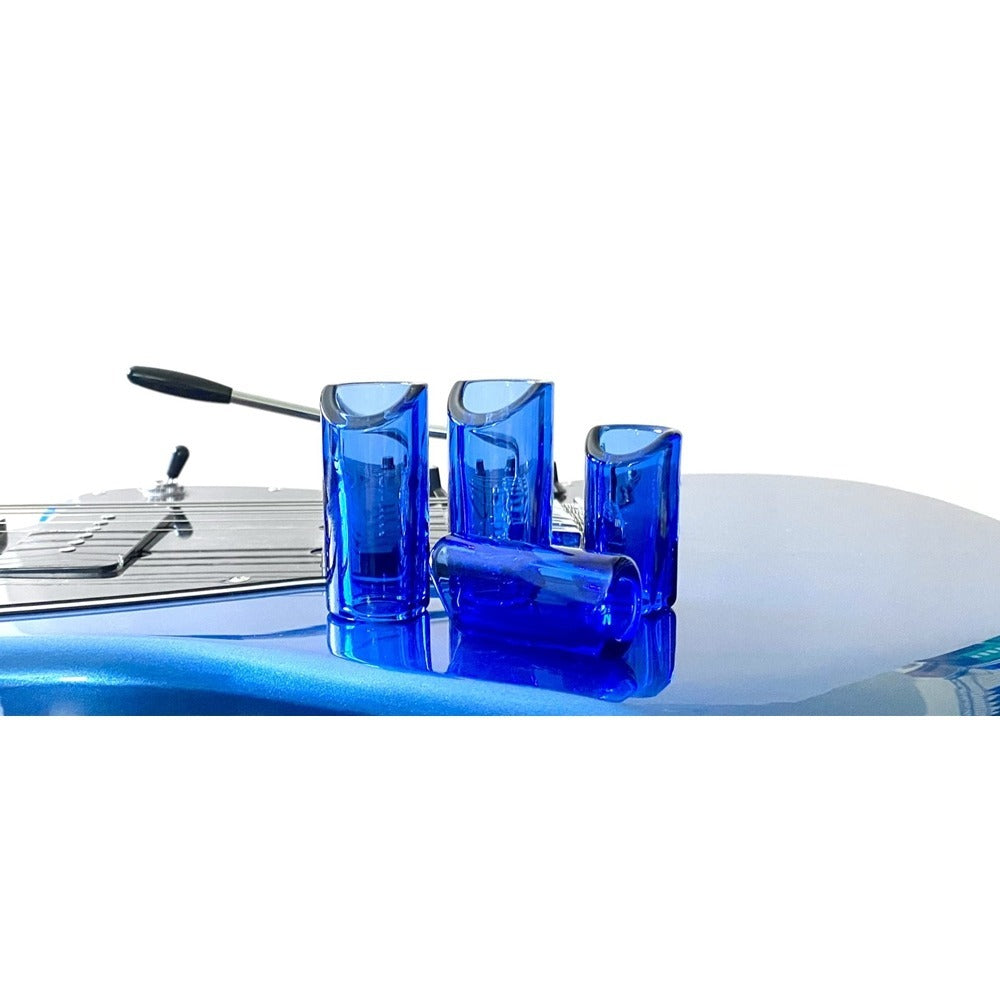 The Rock Slide Small Sapphire Glass Guitar Slide