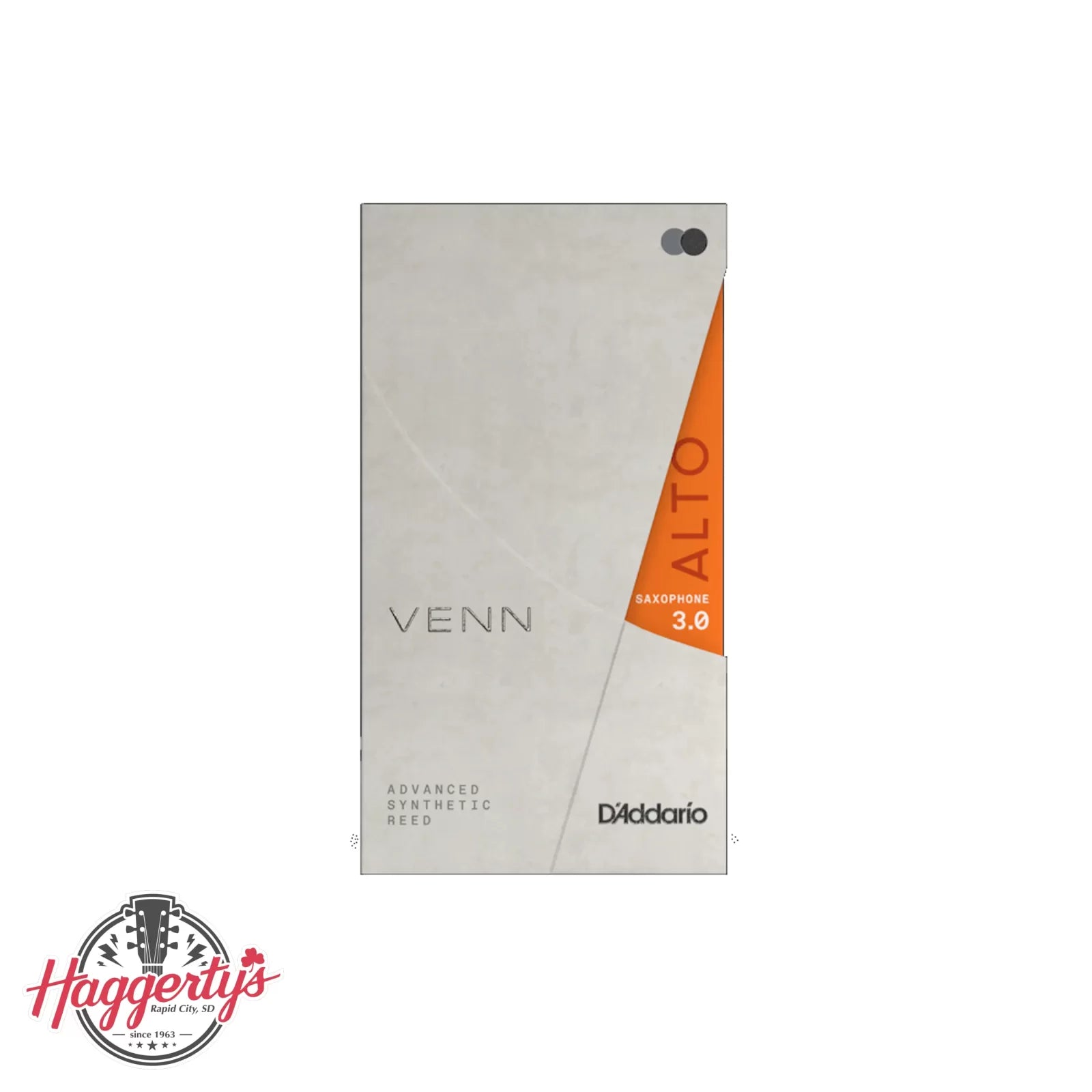 D'Addario Venn Synthetic Alto Sax Reed, G2, Strength 2.0