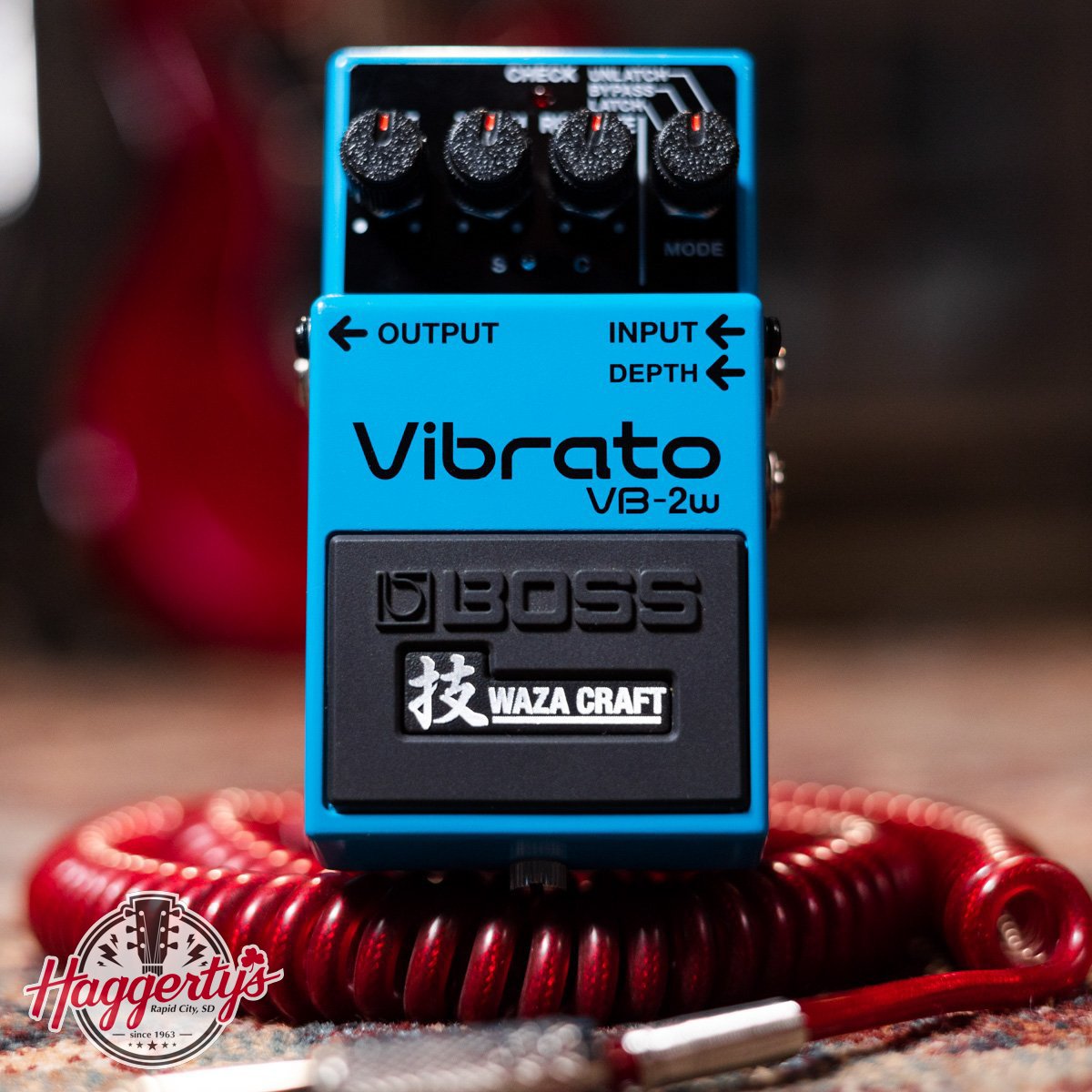 Boss VB-2w Waza Craft Vibrato Guitar Effects Pedal