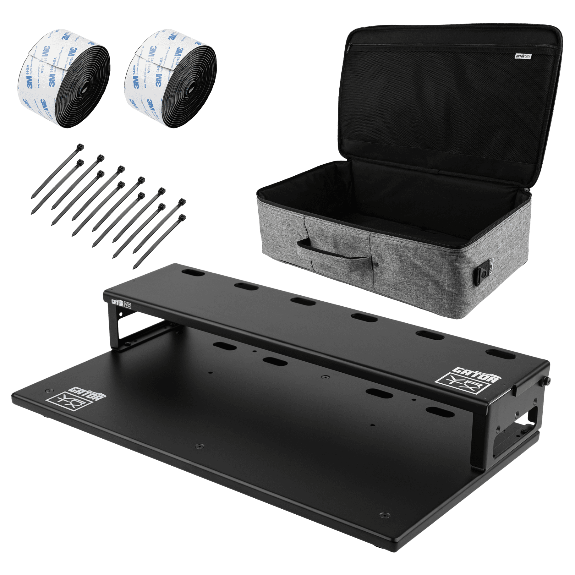 Vertex By Gator GV-TC2313R2-GB Tour Compact 23" x 13" Pedalboard & Riser w/ Padded Gig Bag