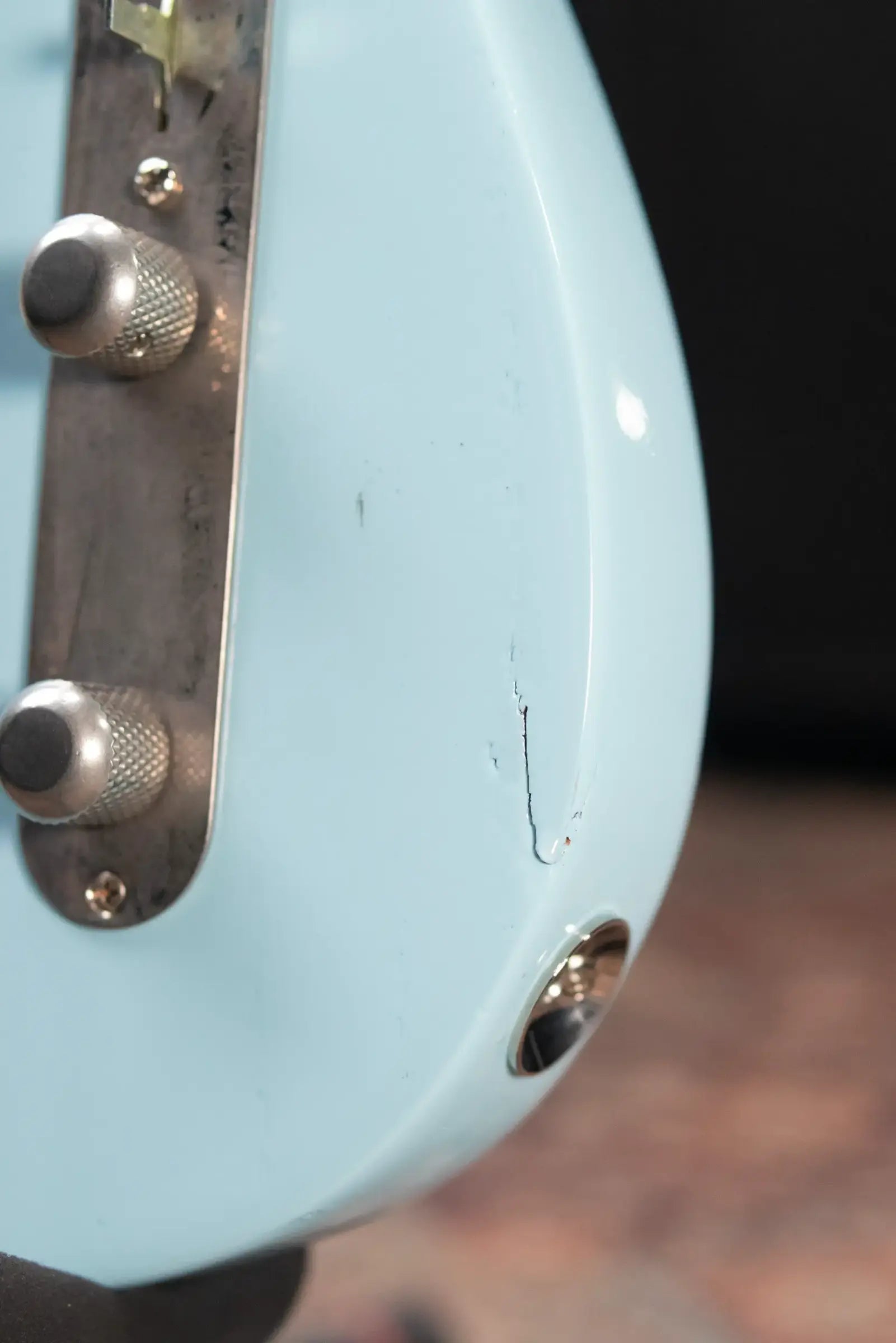 Fender 1969 Telecaster Electric Guitar Refinished Blue with Hardshell Case - Used