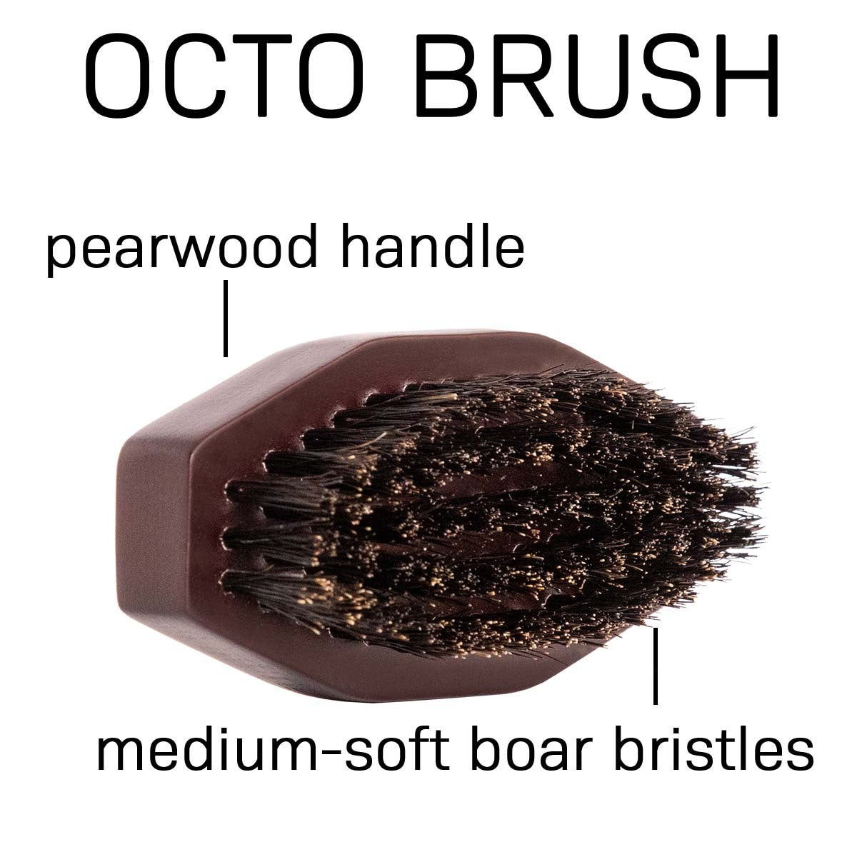 Volt Octo Brush - Dark wood -
