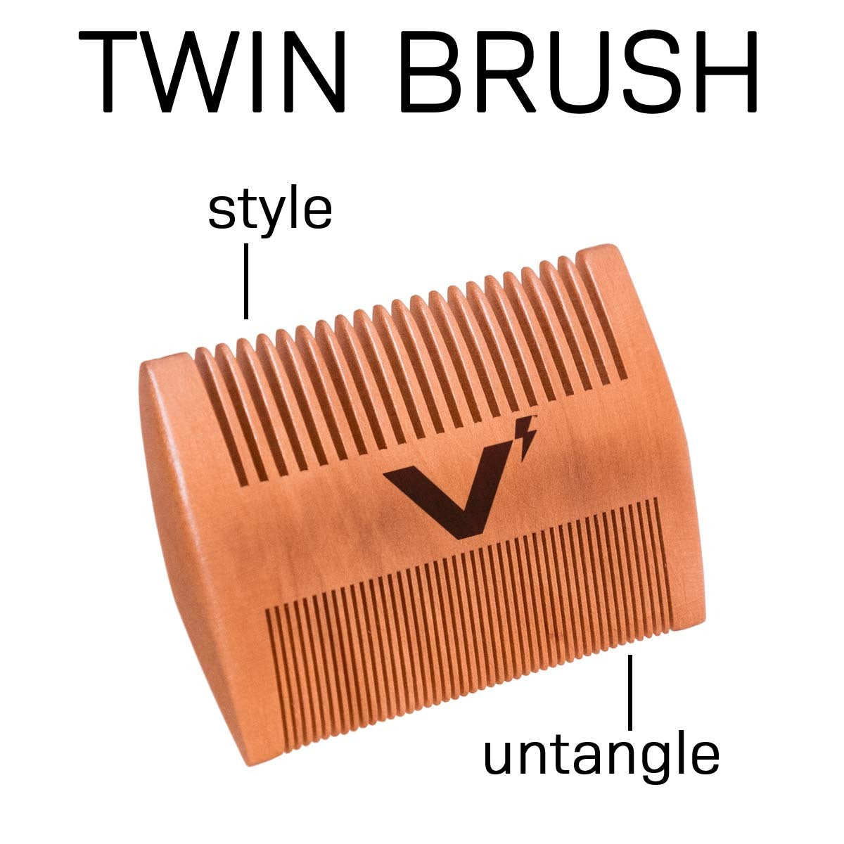 Volt Twin comb - light wood
