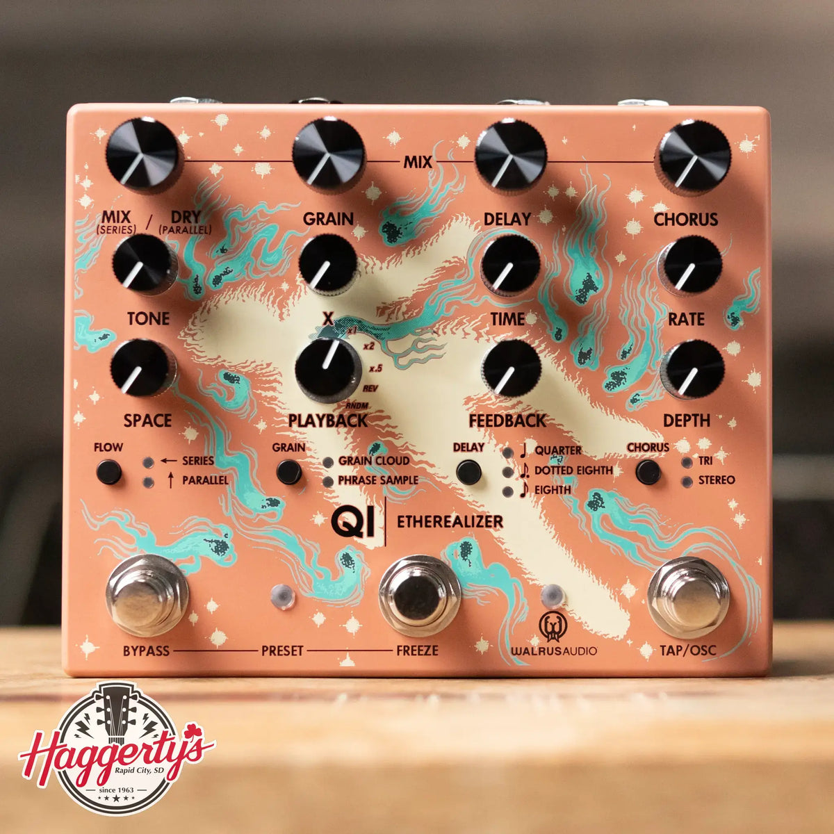 Walrus Audio Qi Etherealizer Pedal Terracotta 67a4c9822cc75