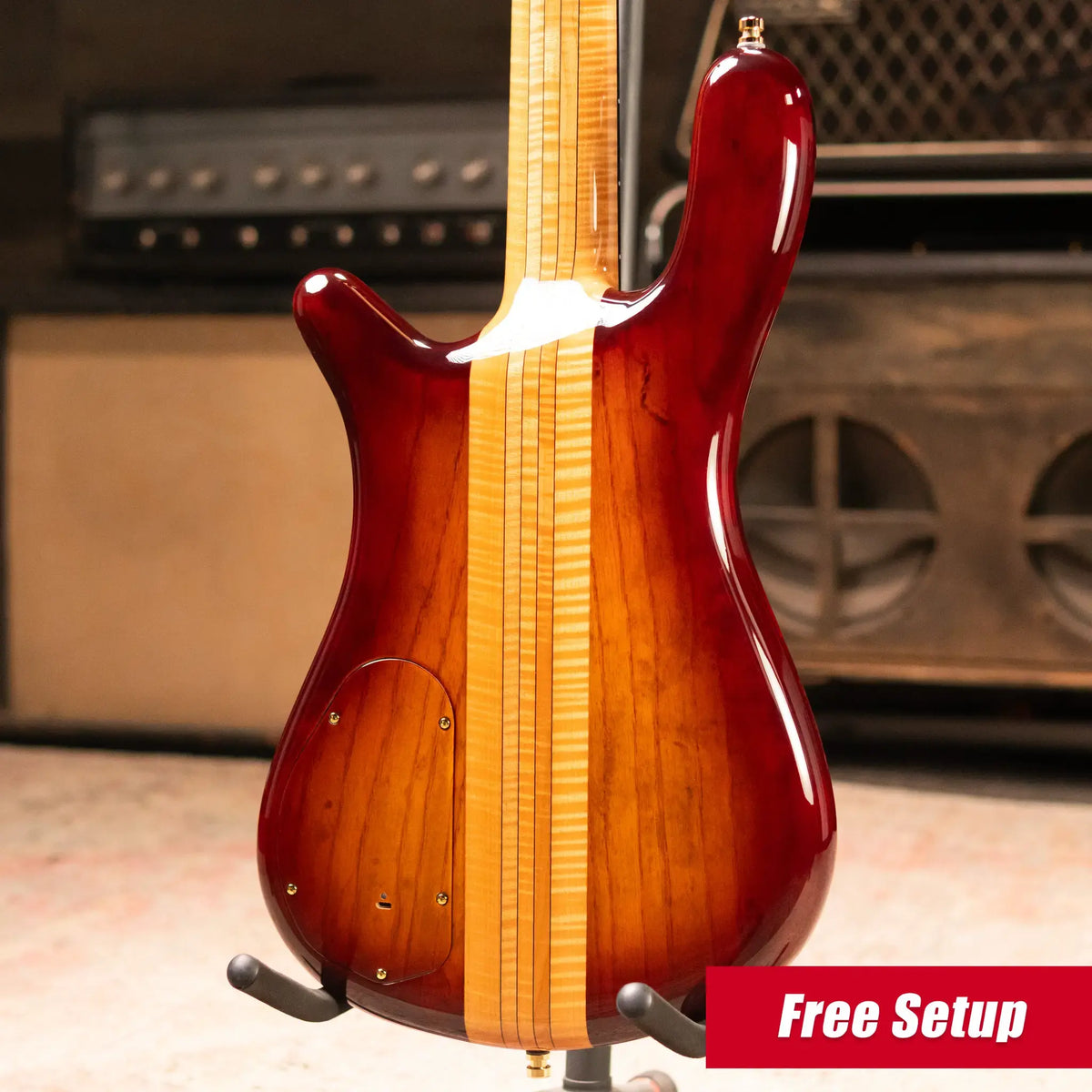Warwick Limited Edition Masterbuilt Streamer Stage II NT Bass - Bleached Honey Sunset Burst with Gig Bag