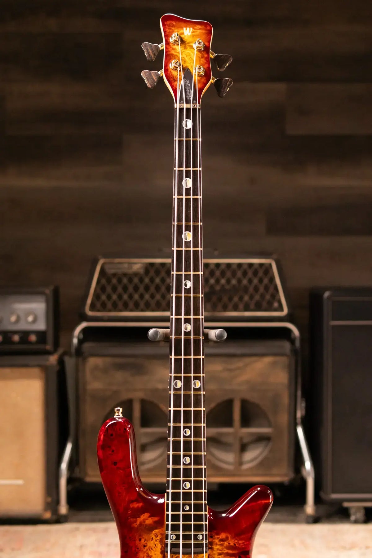 Warwick Limited Edition Masterbuilt Streamer Stage II NT Bass - Bleached Honey Sunset Burst with Gig Bag
