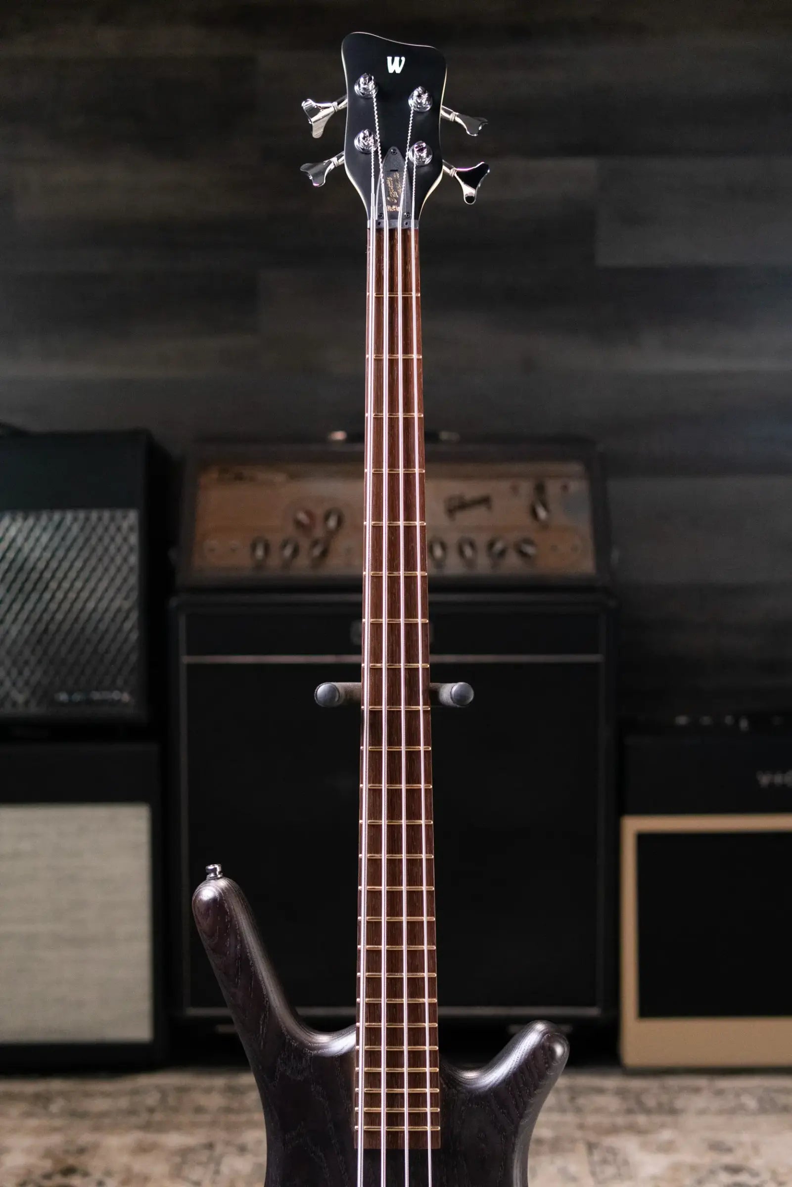 Warwick RockBass Corvette Taranis Electric Bass, BEAD Tuning - Nirvana Black Transparent Satin with Gig Bag
