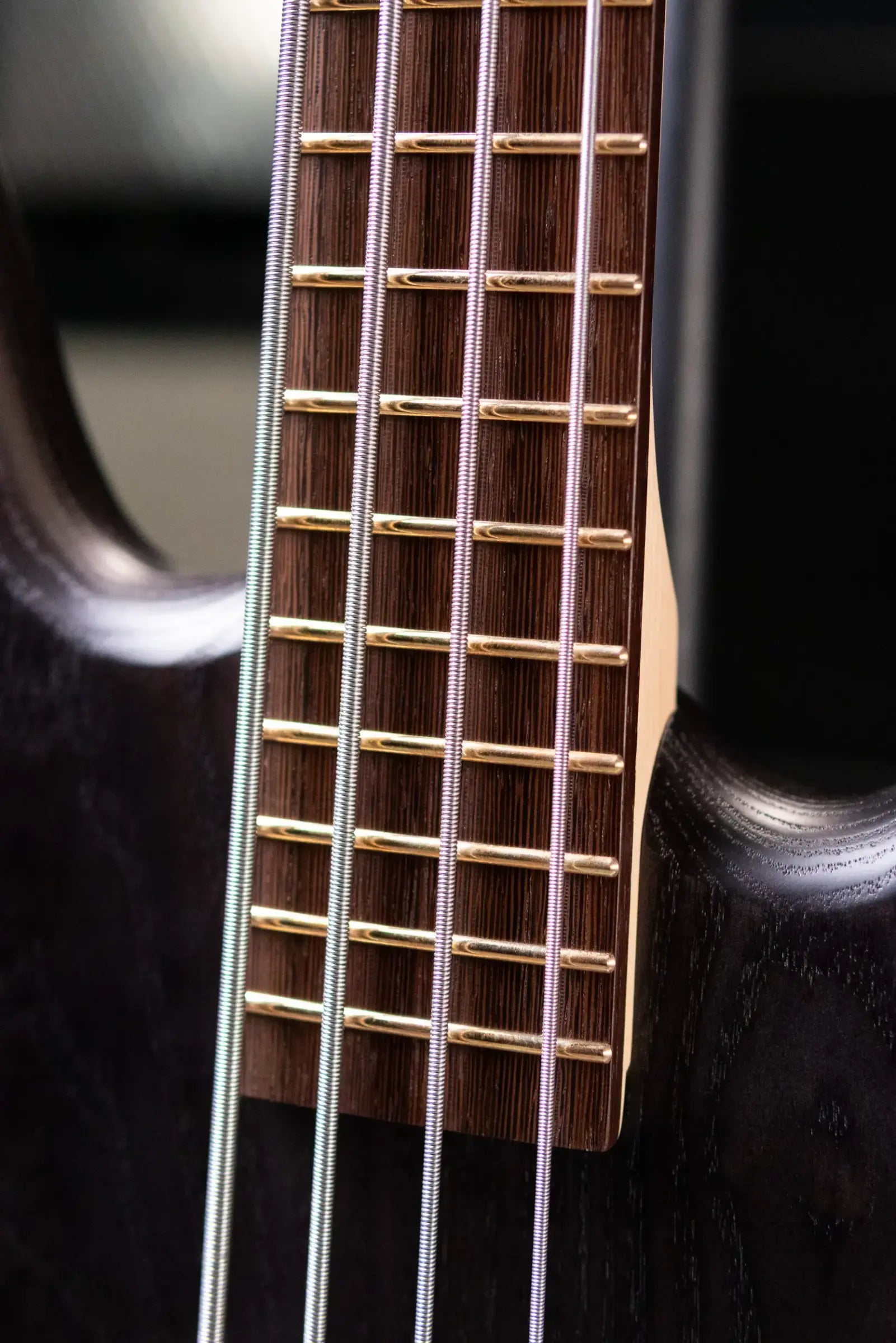 Warwick RockBass Corvette Taranis Electric Bass, BEAD Tuning - Nirvana Black Transparent Satin with Gig Bag