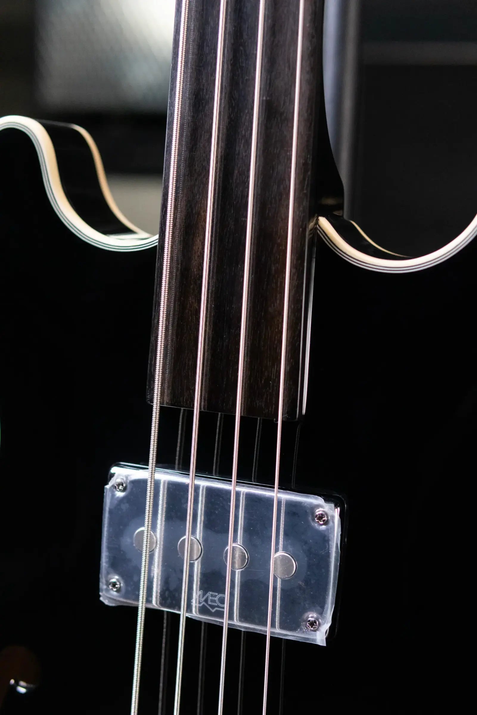 Warwick RockBass Fretless 4-String Star Bass - Solid Black High Polish with Gig Bag