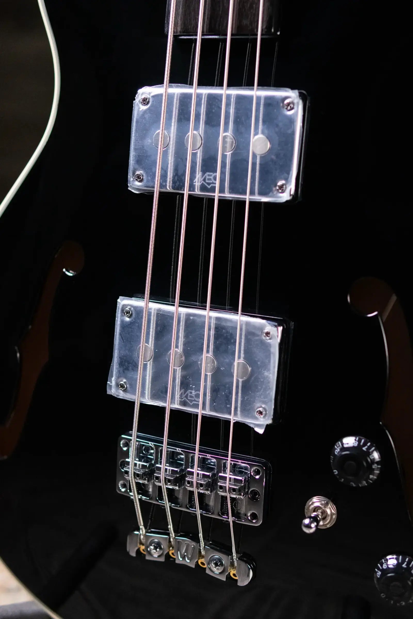 Warwick RockBass Fretless 4-String Star Bass - Solid Black High Polish with Gig Bag