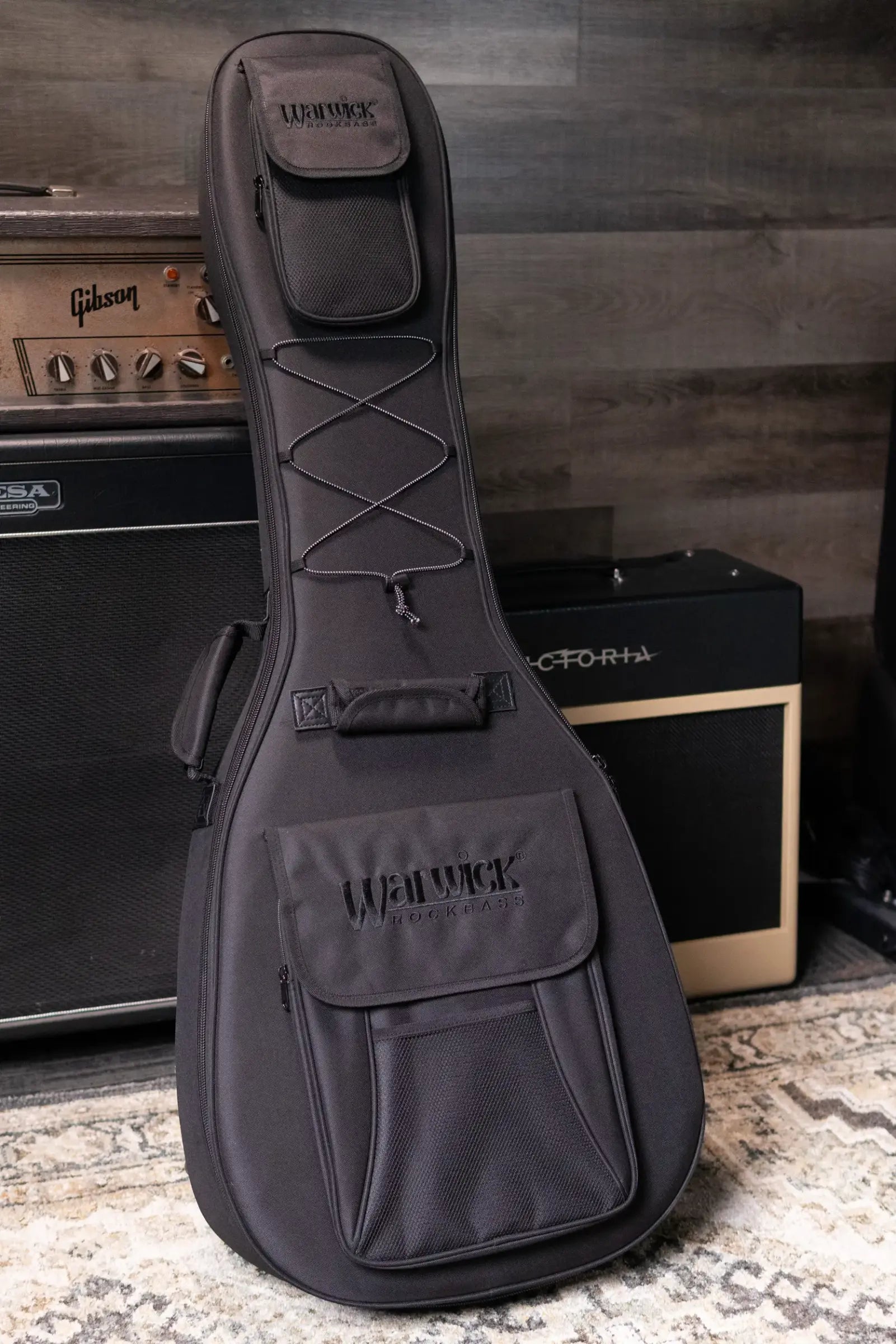 Warwick RockBass Fretless 4-String Star Bass - Solid Black High Polish with Gig Bag
