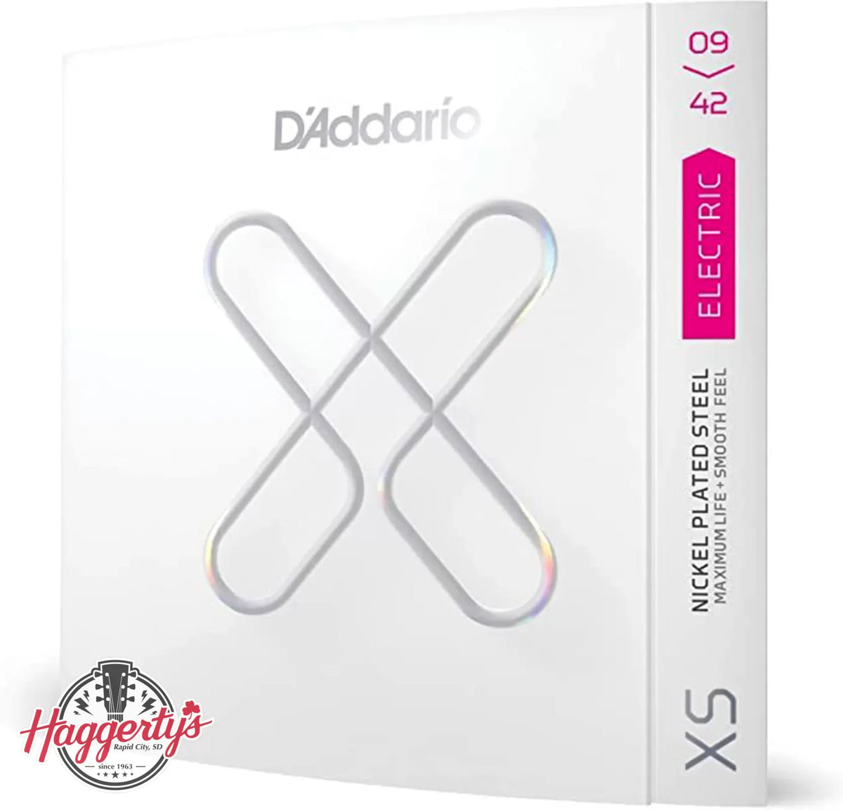 D'Addario XS Nickel Coated Electric Guitar Strings 09-42