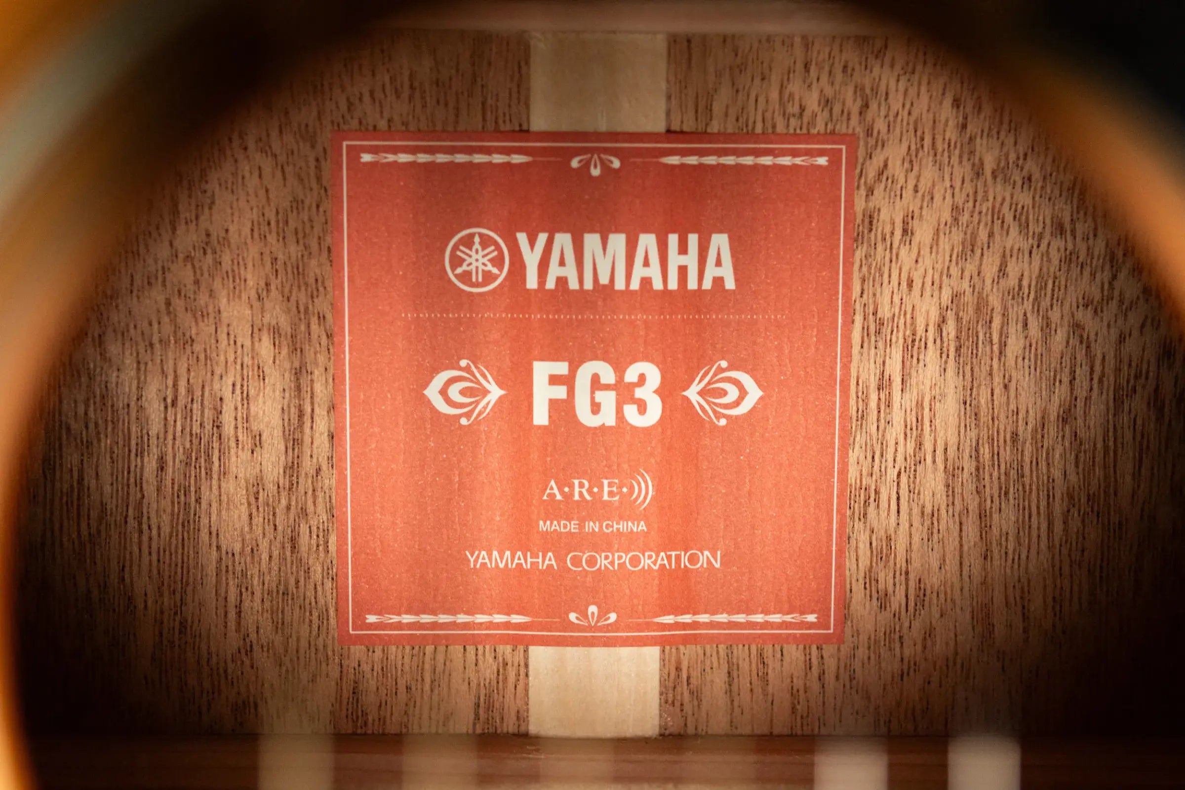 Yamaha FG3 Red Label Acoustic Guitar - Vintage Natural with Gig Bag