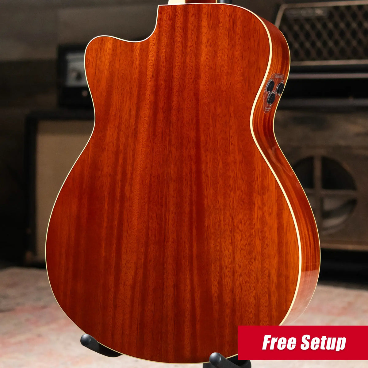 Yamaha FSC-TA TransAcoustic Guitar - Brown Sunburst