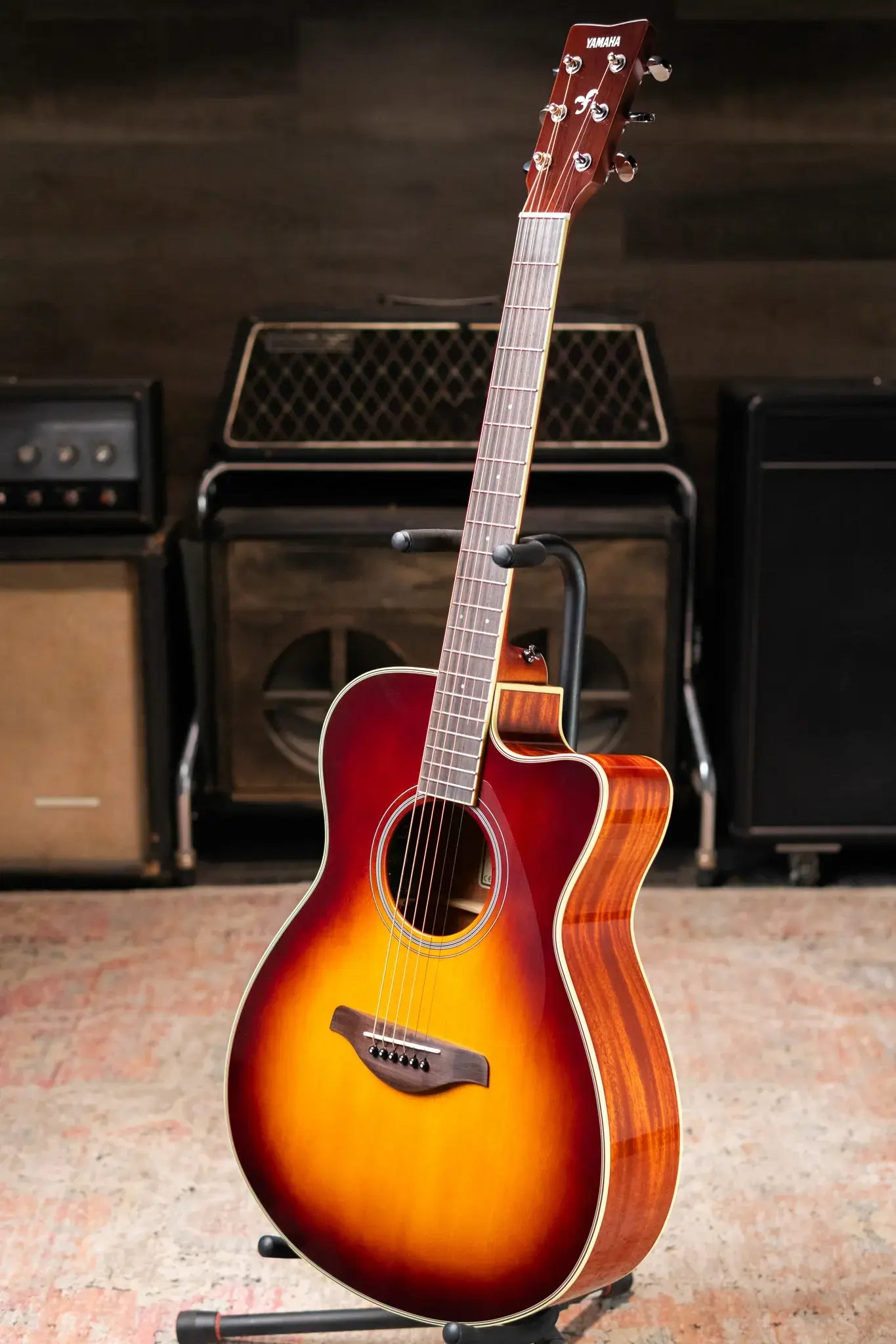 Yamaha FSC-TA TransAcoustic Guitar - Brown Sunburst