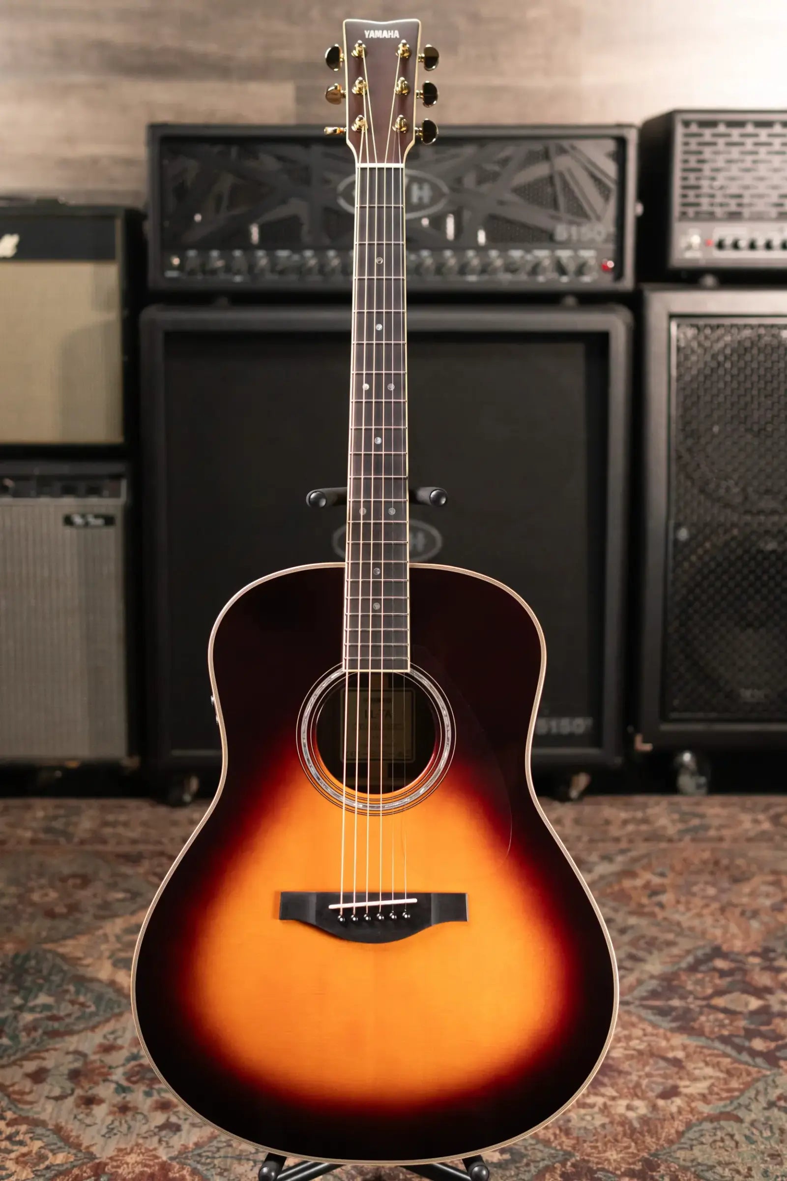 Yamaha LL-TA TransAcoustic Dreadnought Acoustic/Electric Guitar - Brown Sunburst