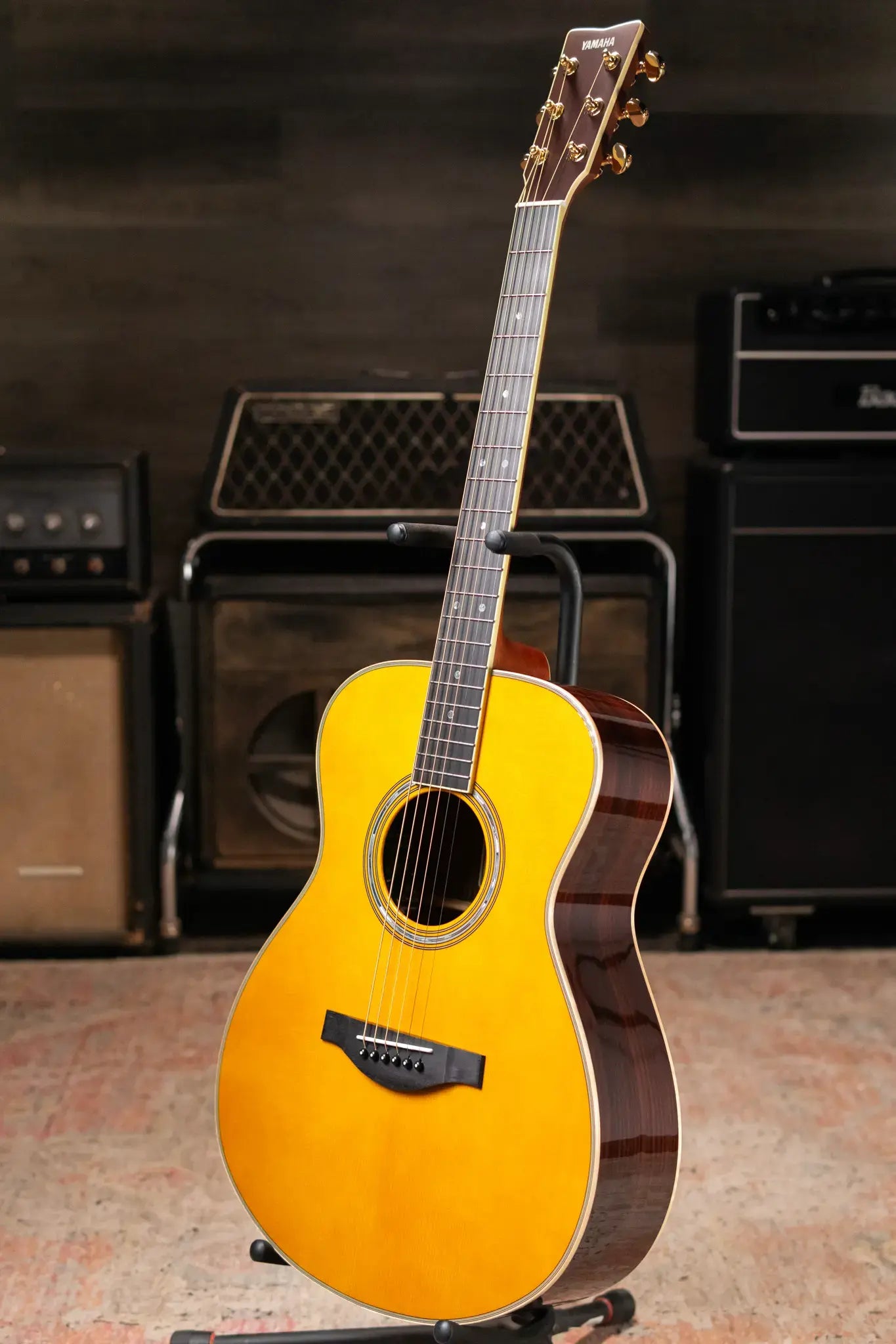 Yamaha LS-TA TransAcoustic/Electric Guitar - Vintage Tint with Gig Bag