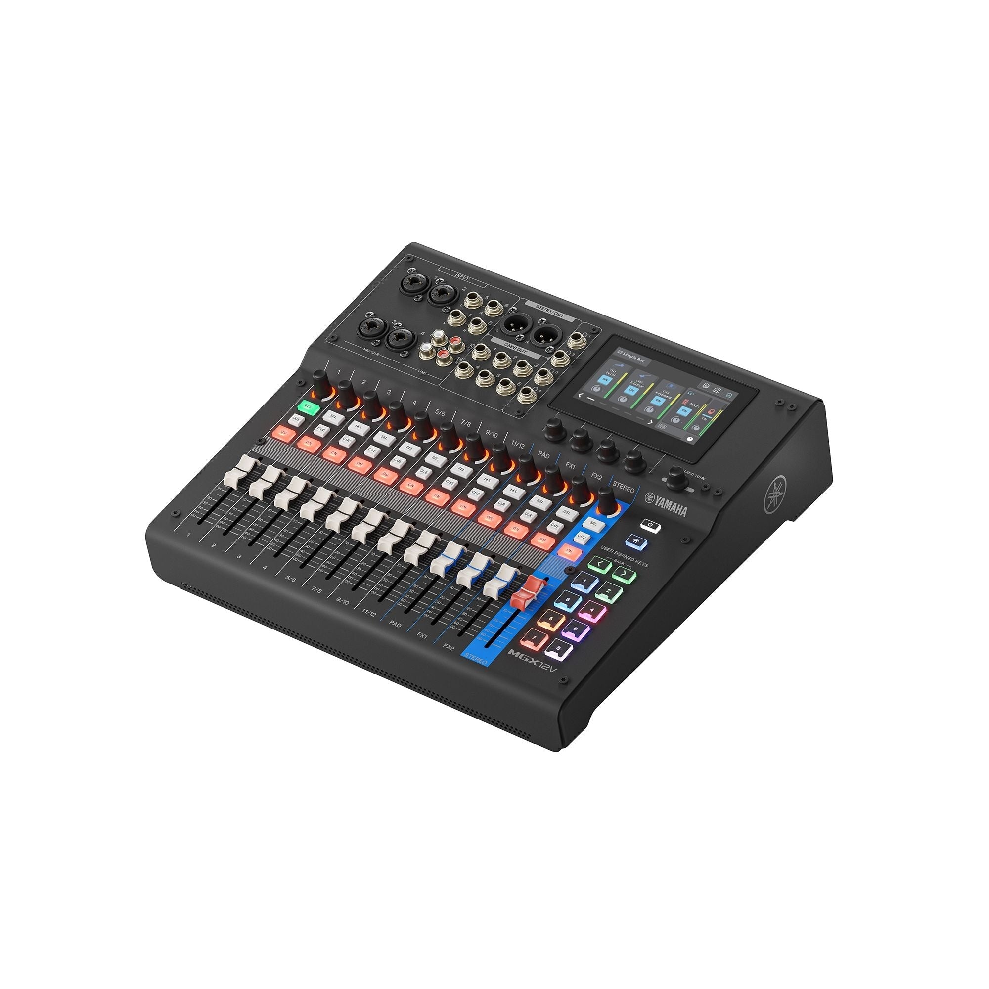 Yamaha MGX12V Digital Mixing Console with Video Interface - Black
