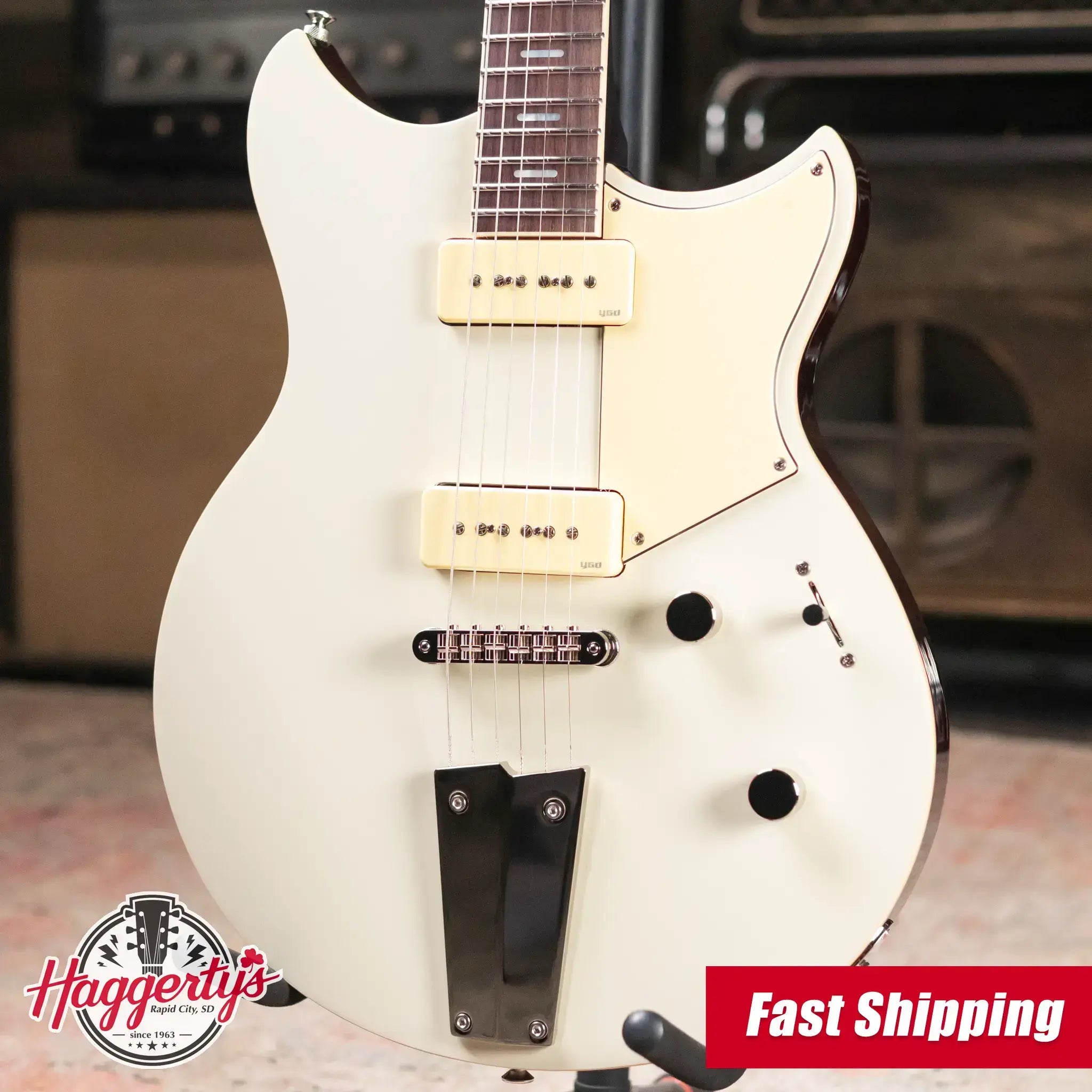 Yamaha RSS02T Revstar Standard Electric Guitar - Vintage White with Gig Bag