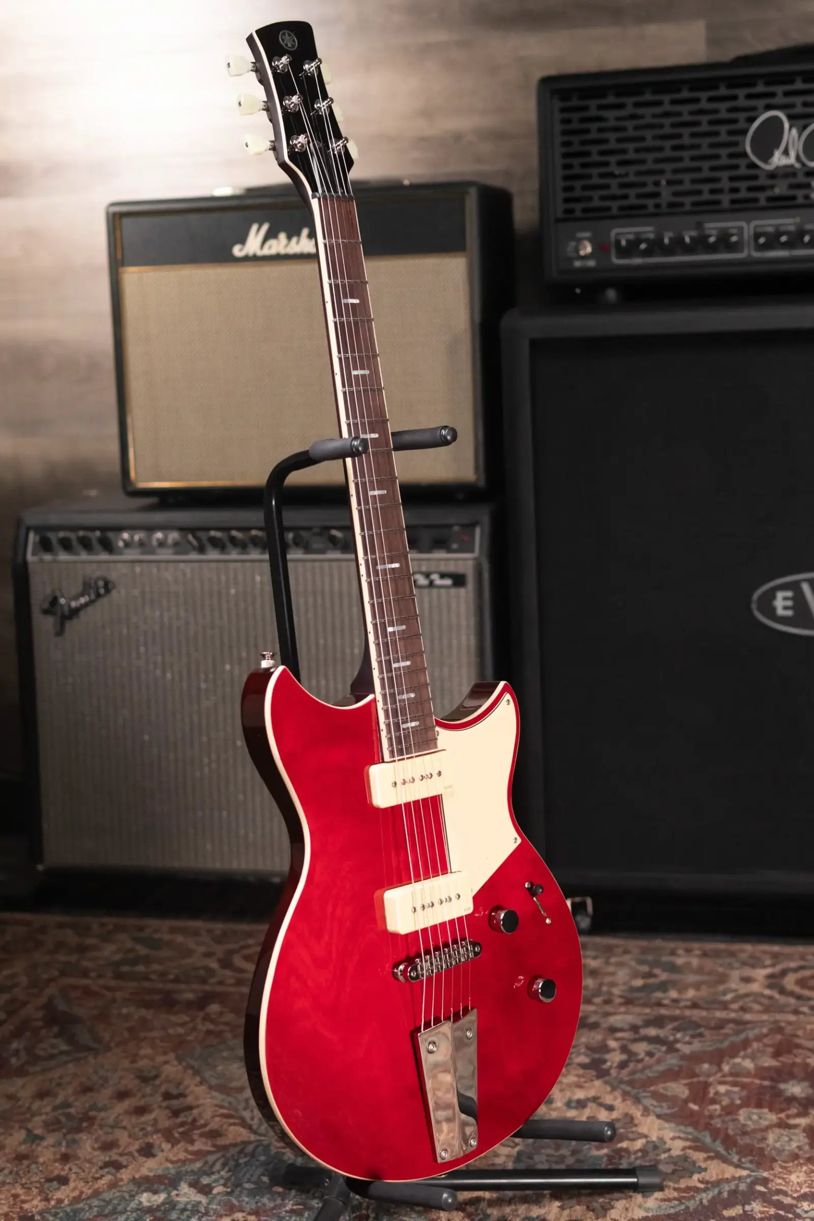 Yamaha Revstar RSS02T P-90 Electric Guitar - Fired Red with Gig Bag