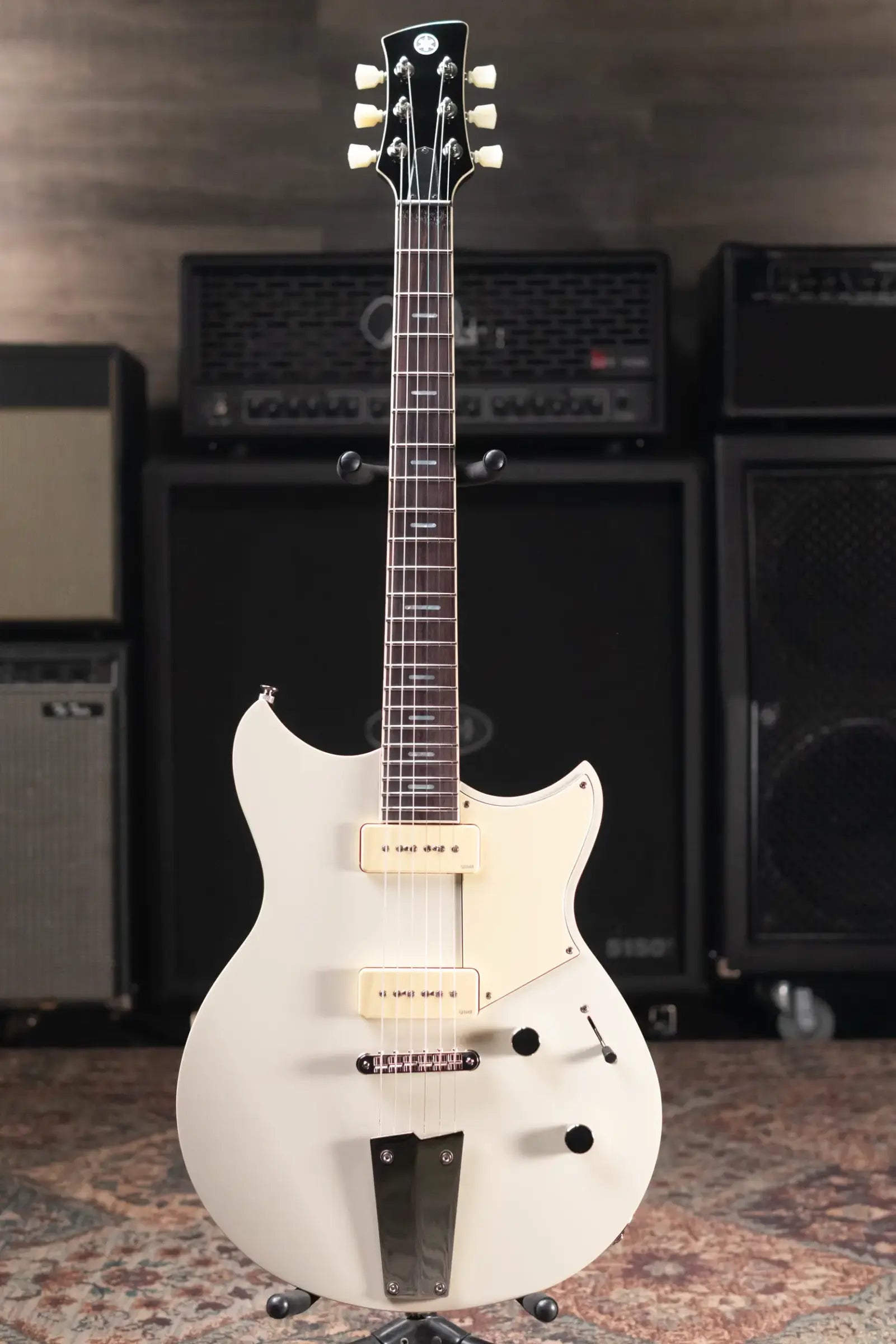 Yamaha Revstar RSS02T P-90 Electric Guitar - Vintage White with Gig Bag