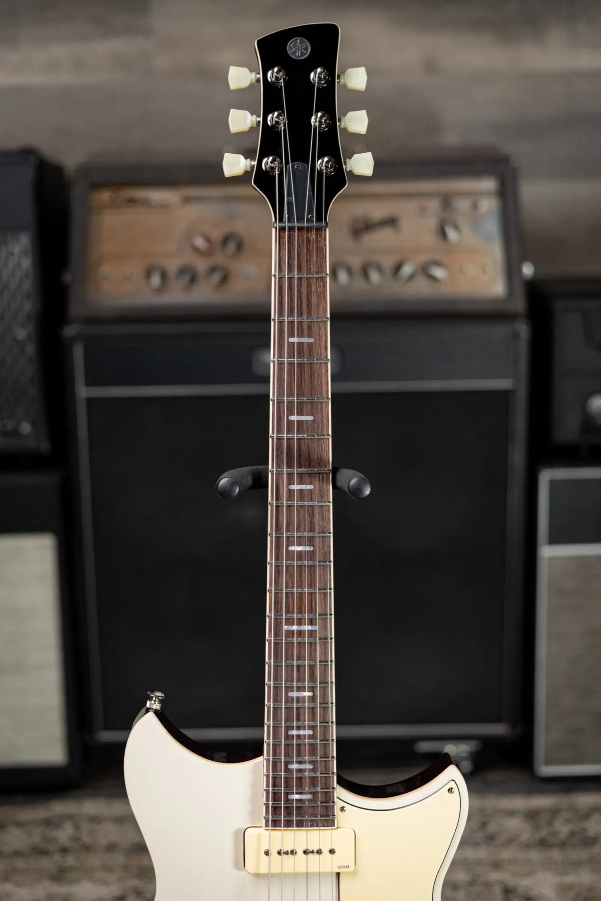 Yamaha Revstar RSS02T P-90 Electric Guitar - Vintage White with Gig Bag