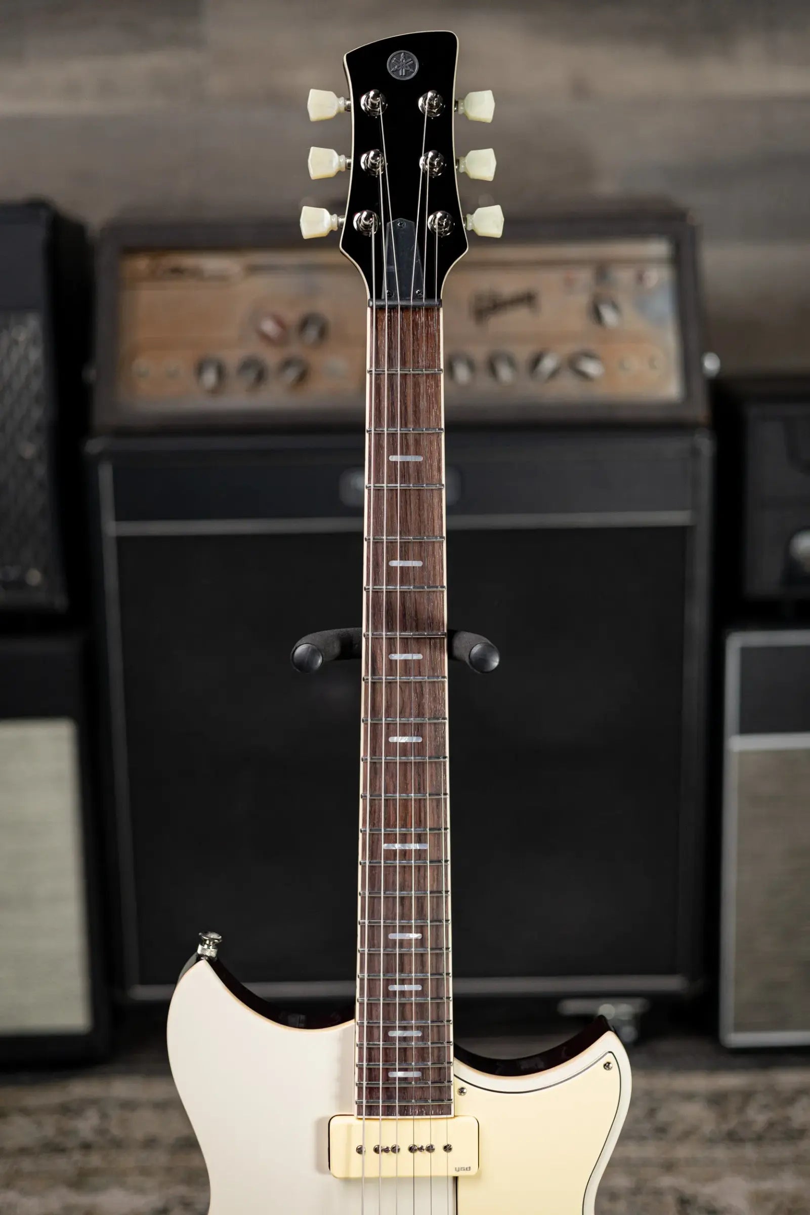 Yamaha Revstar RSS02T P-90 Electric Guitar - Vintage White with Gig Bag
