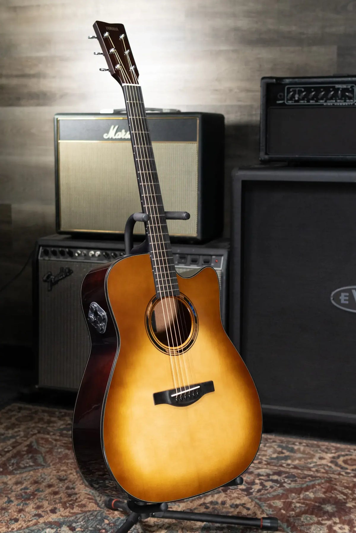 Yamaha TAG1 C Dreadnought Cutaway Acoustic/Electric Guitar - Sand Burst with Gig Bag