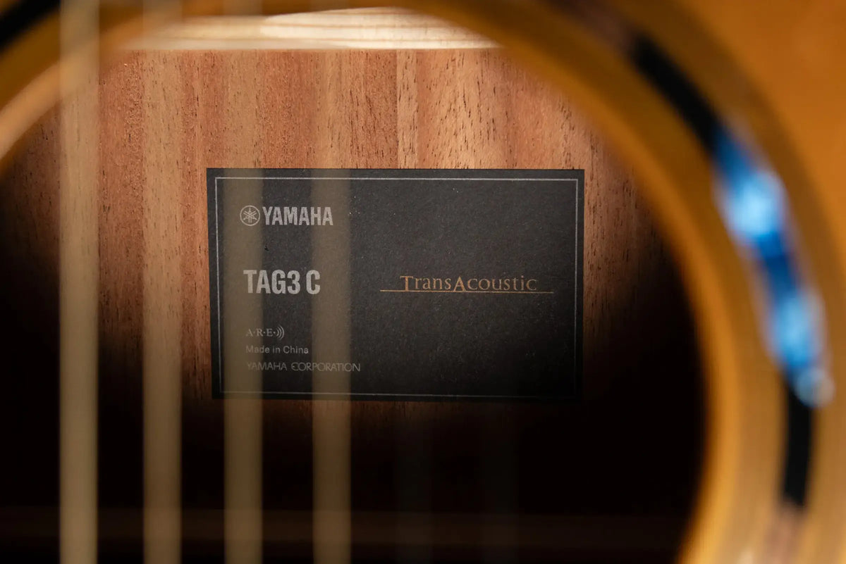 Yamaha TAG3 C Dreadnought Cutaway Acoustic/Electric Guitar - Sand Burst with Gig BAg