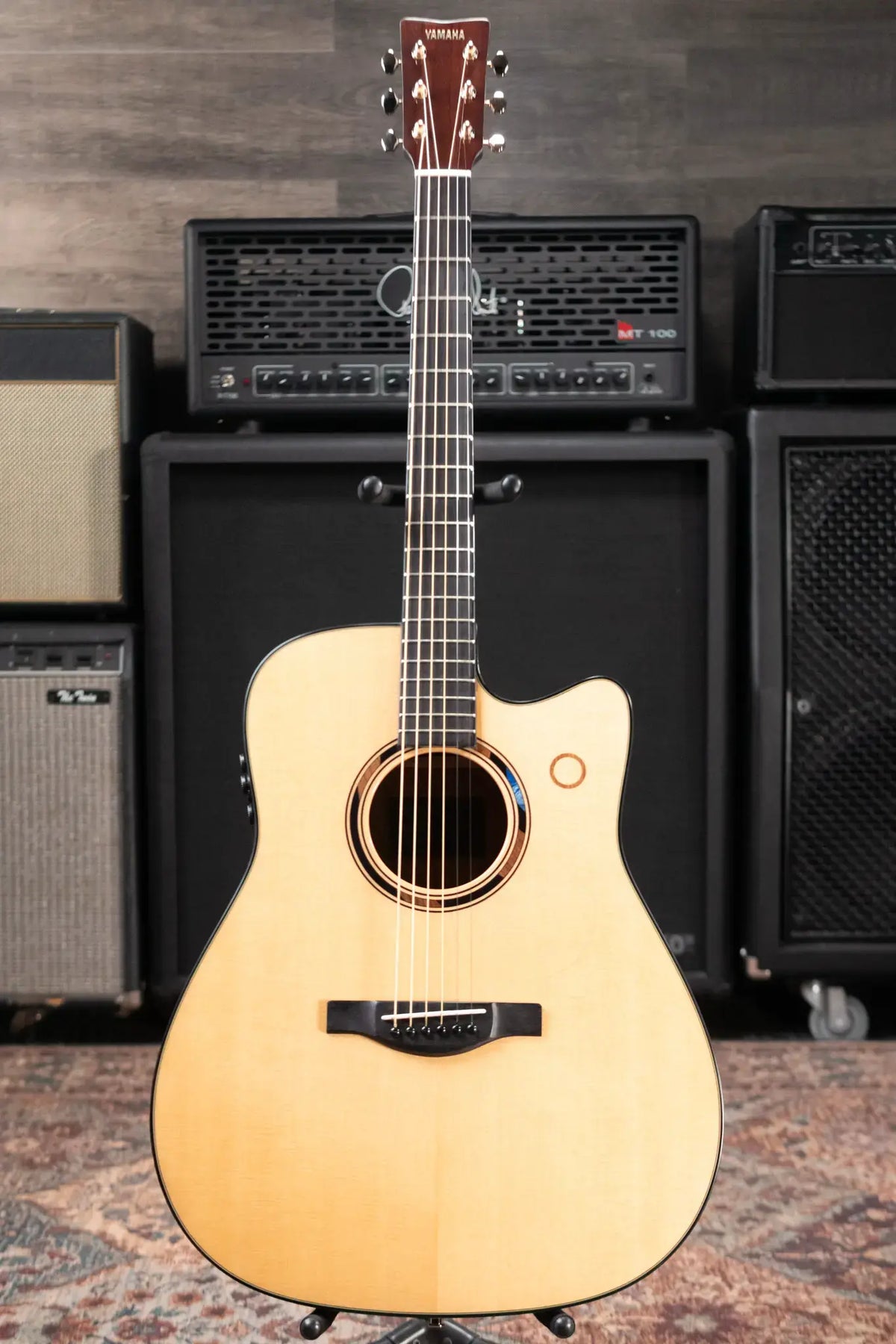 Yamaha TAG3 C TransAcoustic Dreadnought Acoustic/Electric Guitar - Natural with Softshell Case