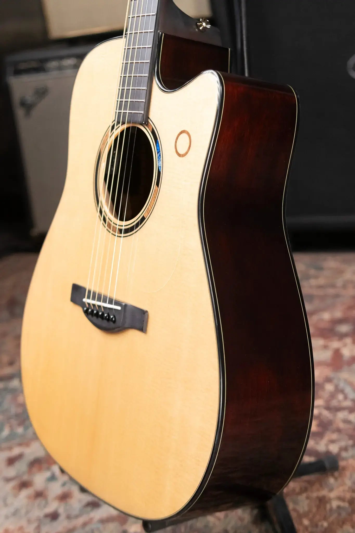 Yamaha TAG3 C TransAcoustic Dreadnought Acoustic/Electric Guitar - Natural with Softshell Case
