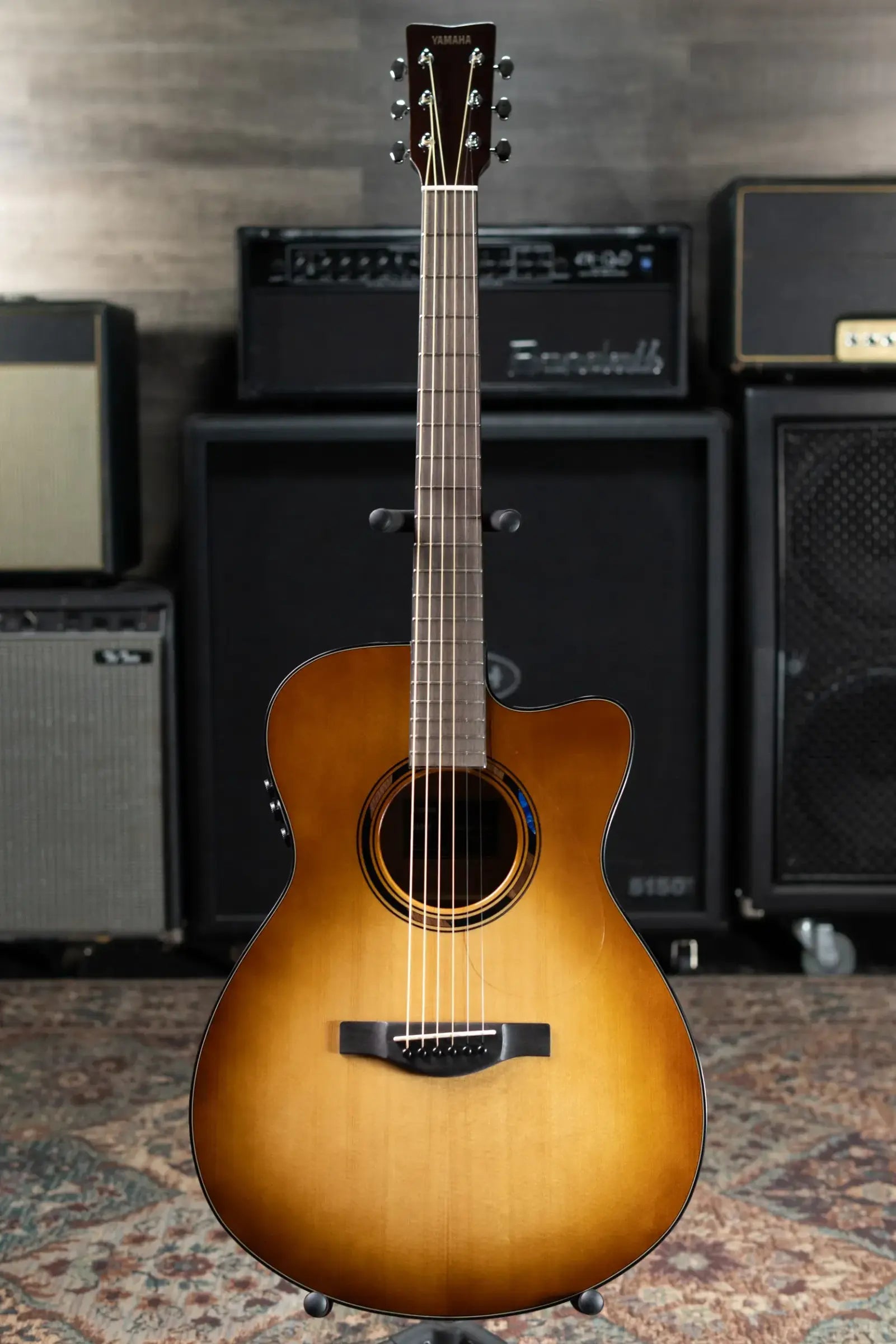 Yamaha TAS1 C Concert Cutaway Acoustic/Electric Guitar - Sand Burst with Gig Bag