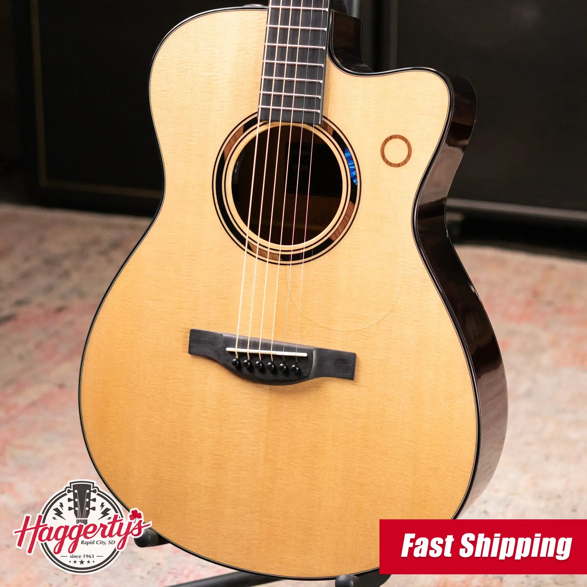 Yamaha TAS3 Concert Acoustic/Electric Guitar - Natural with Softshell Case